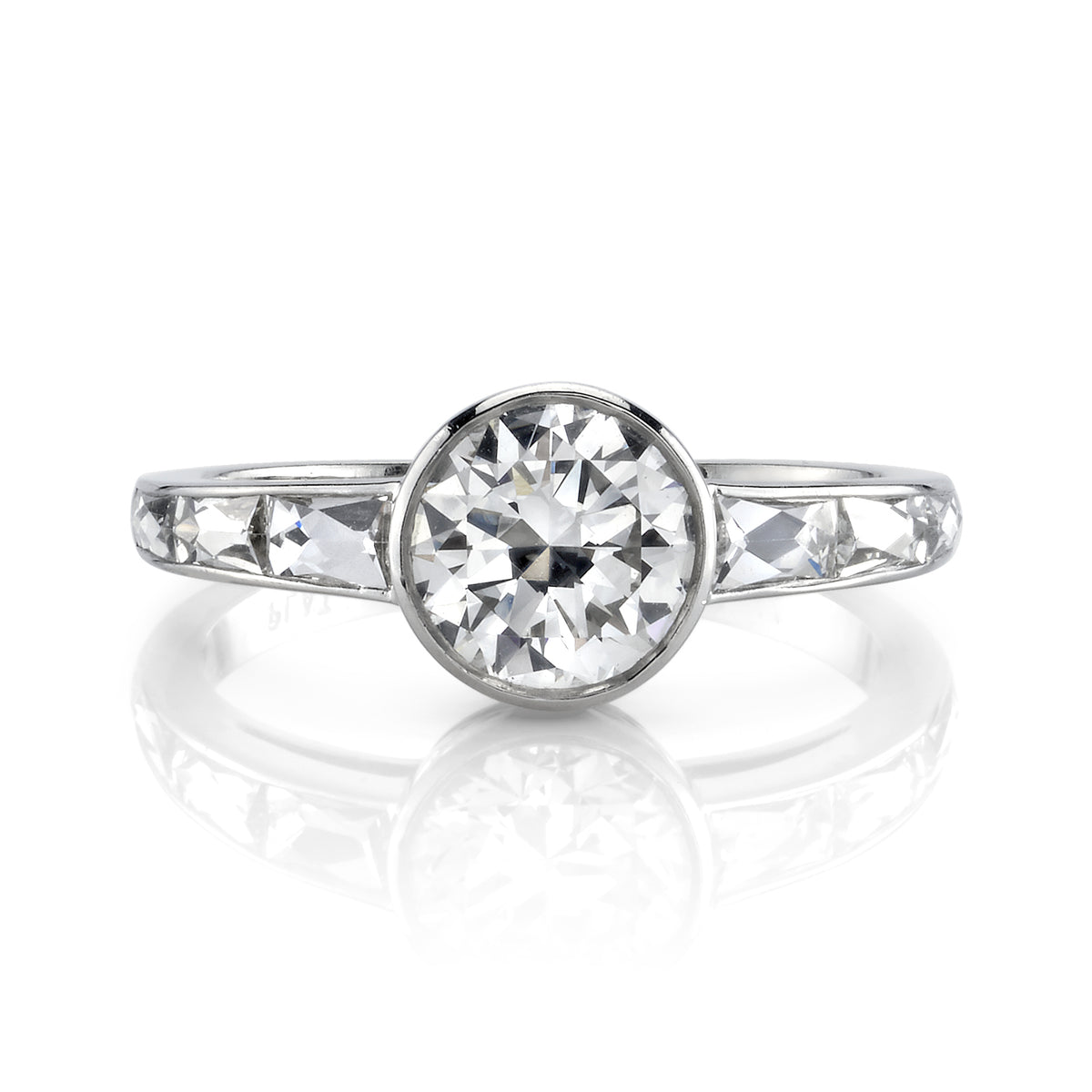 Single Stone Platinum Christina Ring