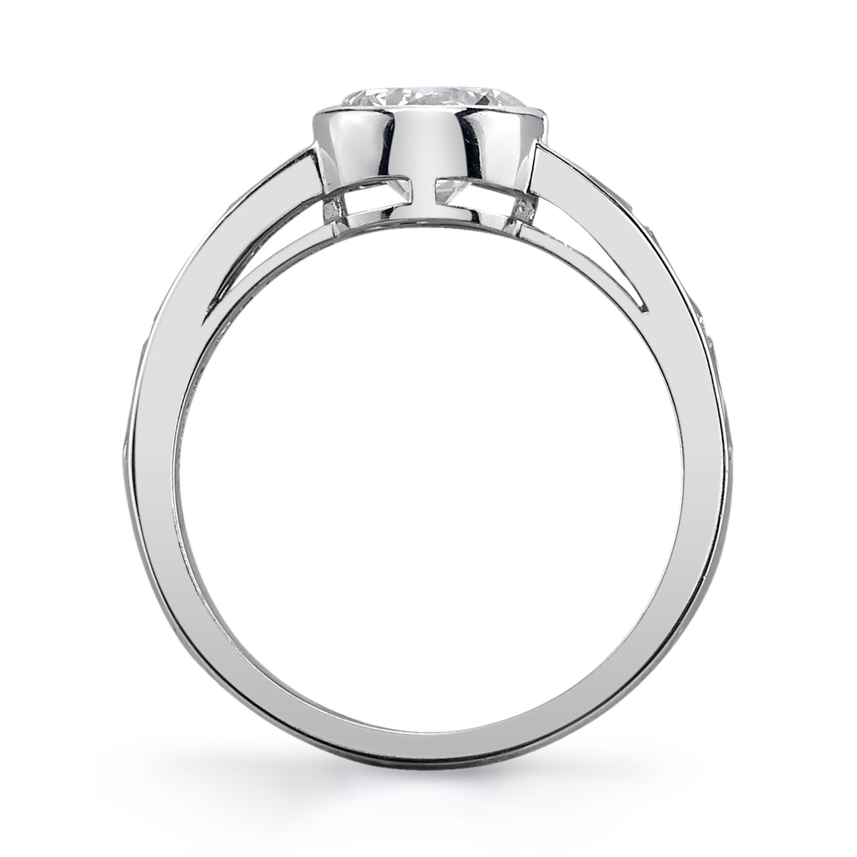 Single Stone Platinum Christina Ring