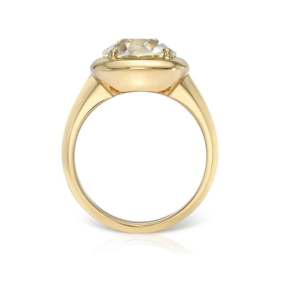 Buy El Joyero Brass Gold Plated Statement Gemstone Ring | Prong Sett  Wholesale Apatite Ring | Handmade Oval Shape Single Stone Jewelry | Gift  For Women's | 2109 10 at Amazon.in