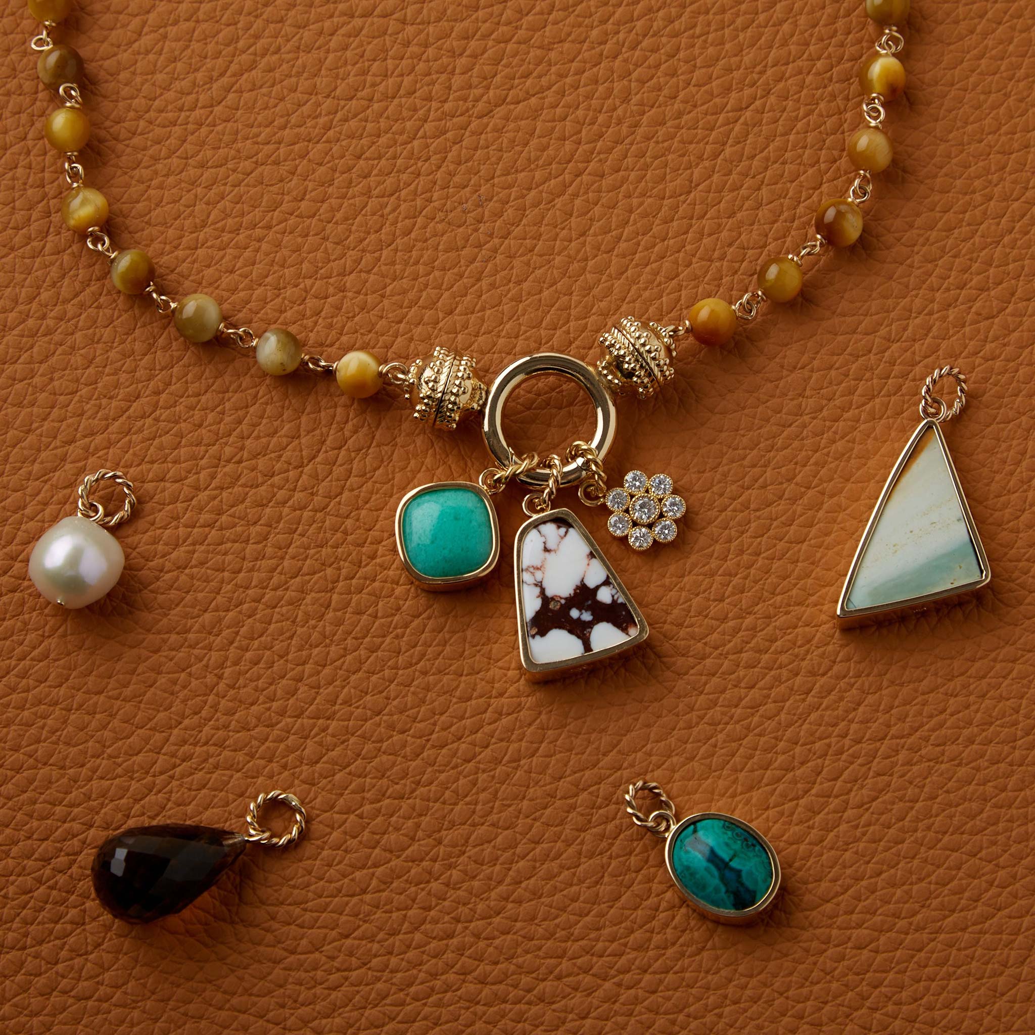 Clara Williams 14K Gold Petite Baroque Pearl Charm