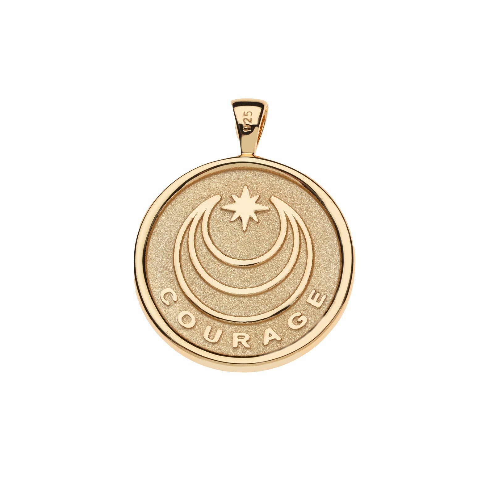 Jane Win COURAGE Year of the Horse Coin Pendant Necklace