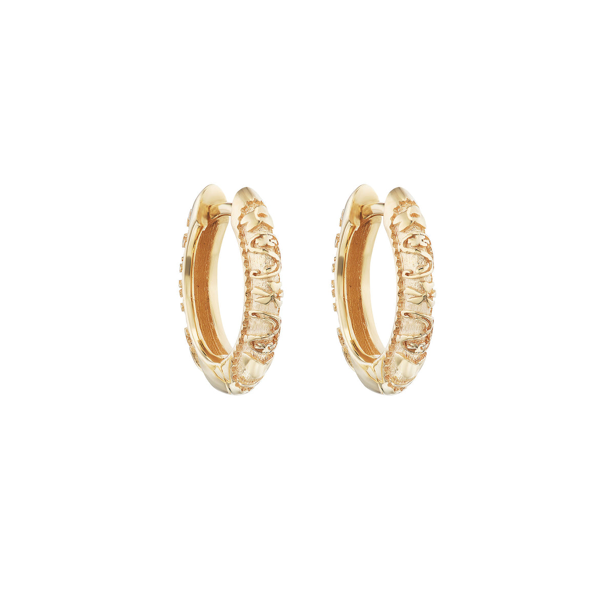 Marlo Laz Southwestern Hoop Earrings