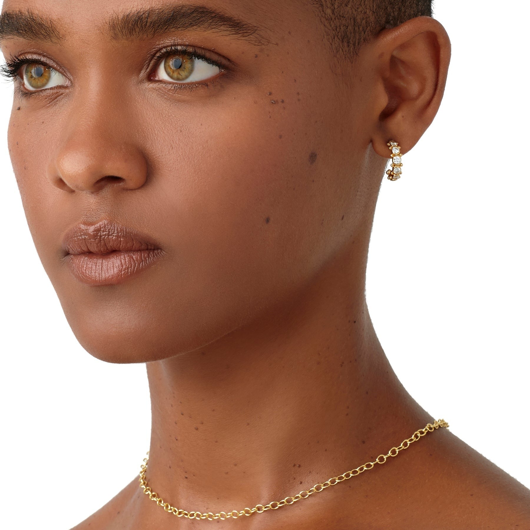 Diamond Eternity Hoop Earrings in 18k White Gold (5 ct. tw.)