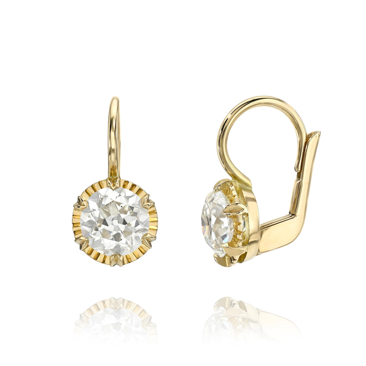 Single Stone Arielle Drop Earrings
