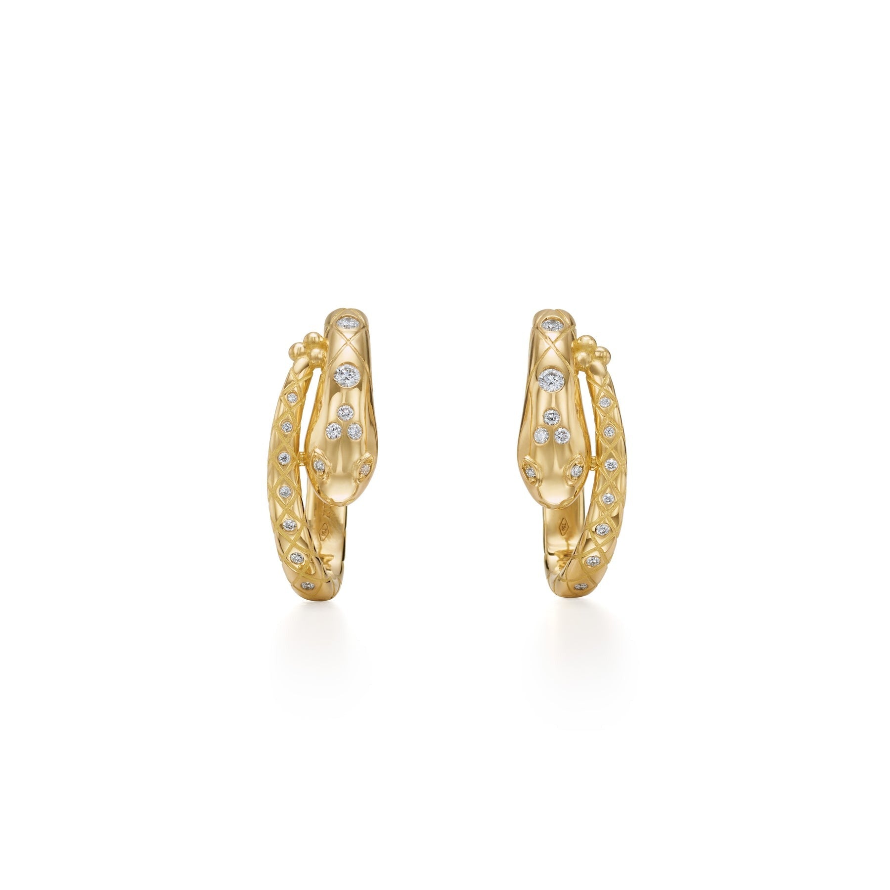 Temple St. Clair Delphi Serpent Hoop Earrings