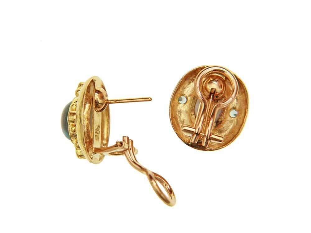 Elizabeth Locke Aquamarine & Blue Zircon Earrings