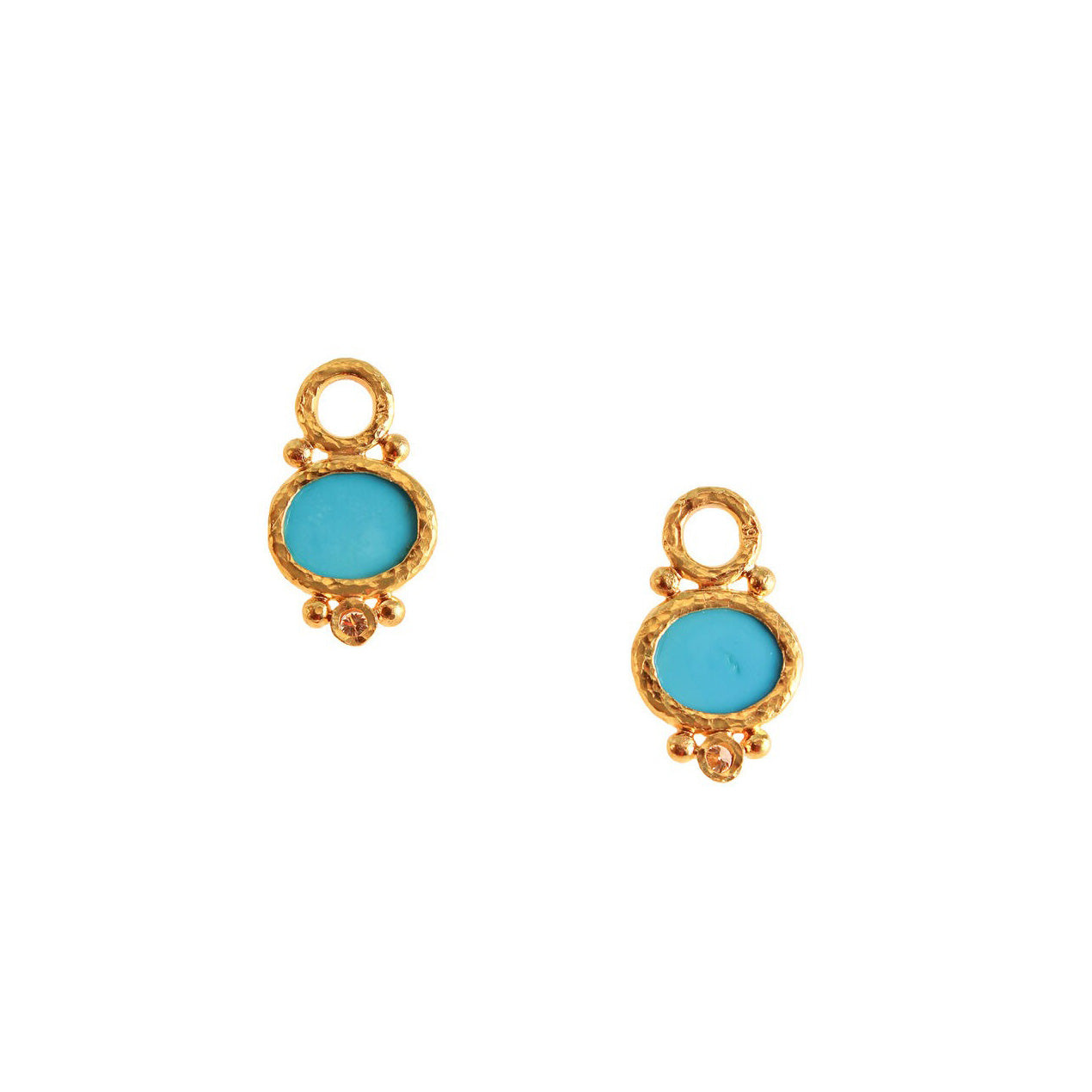Elizabeth Locke Sleeping Beauty Turquoise Earring Charms