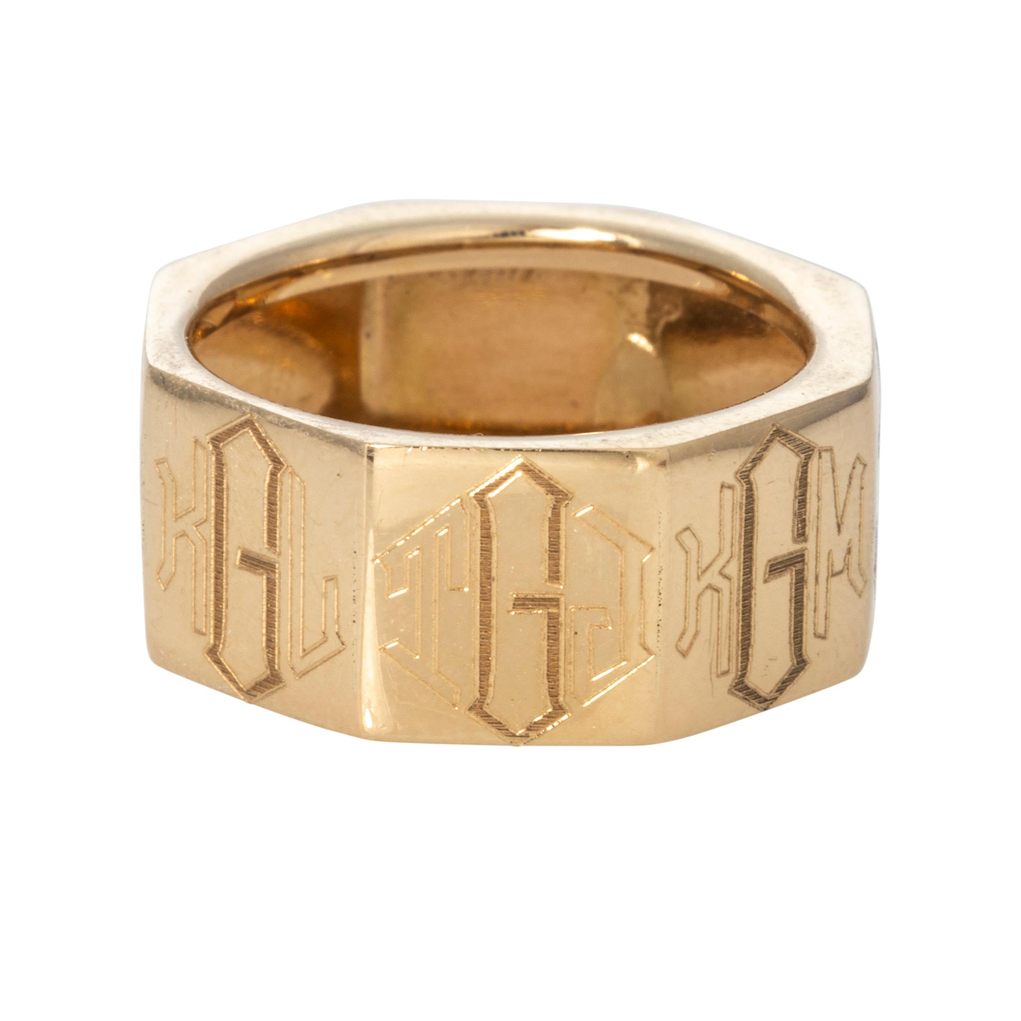 Personalized 14K Gold Family Ring