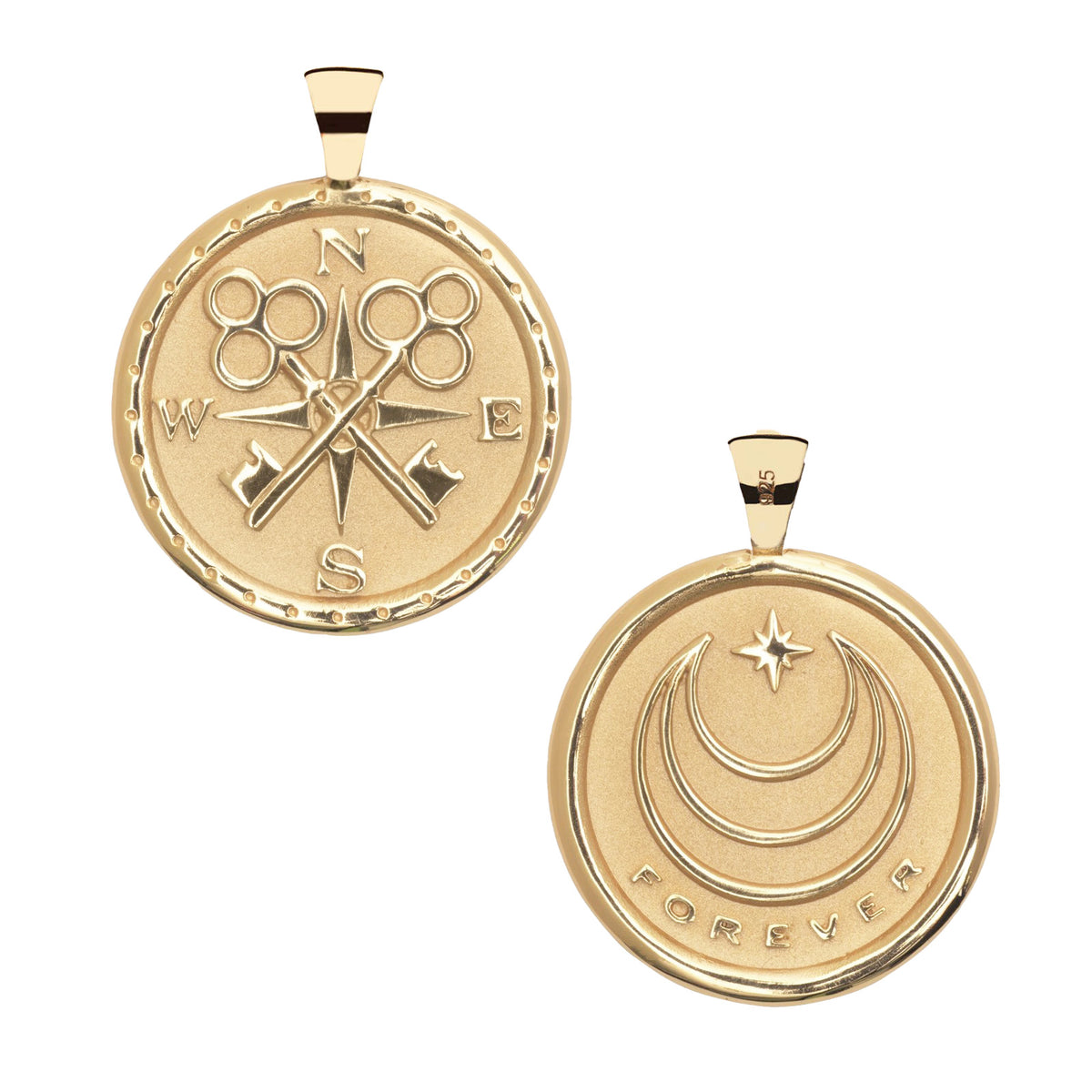 Jane Win FOREVER Original Coin Pendant Necklace