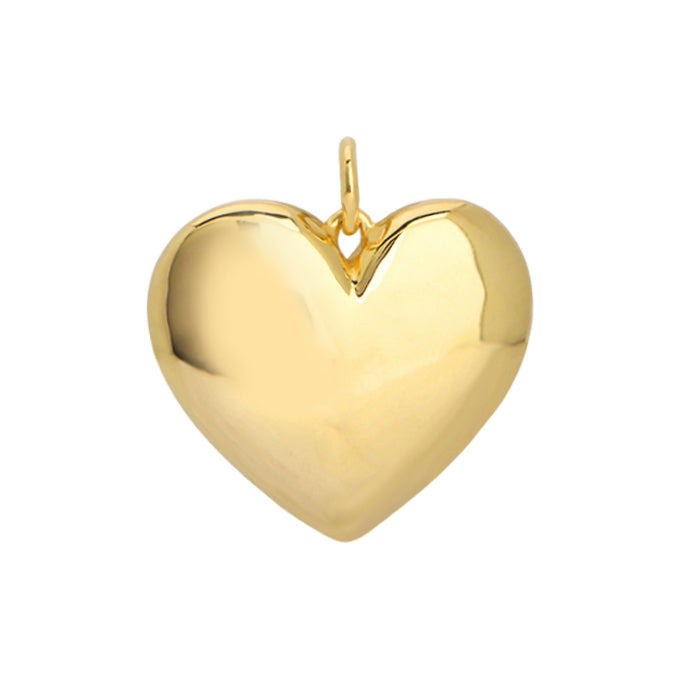 Goldbug Puffy Heart Charm
