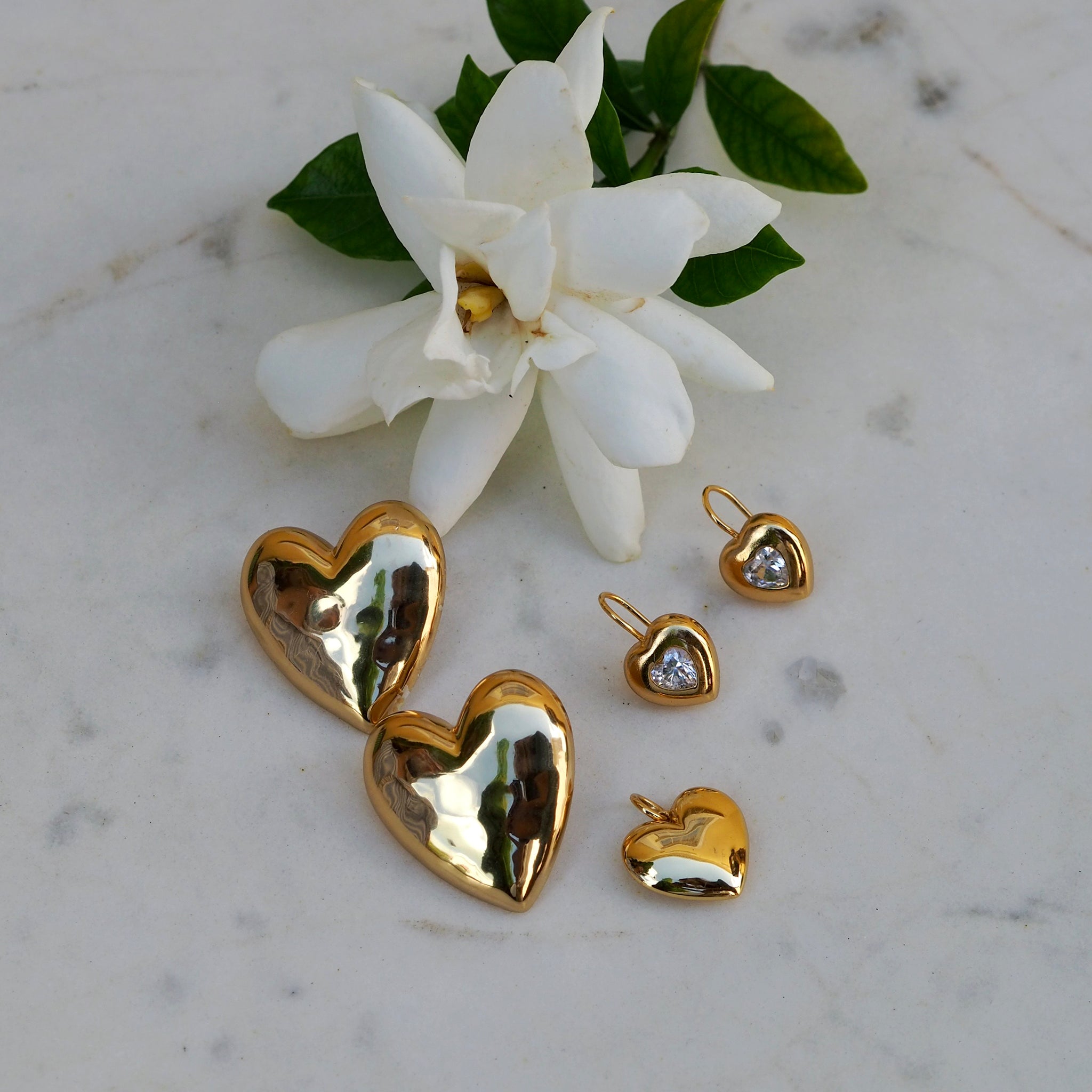 Goldbug Collection Puffy Heart Charm