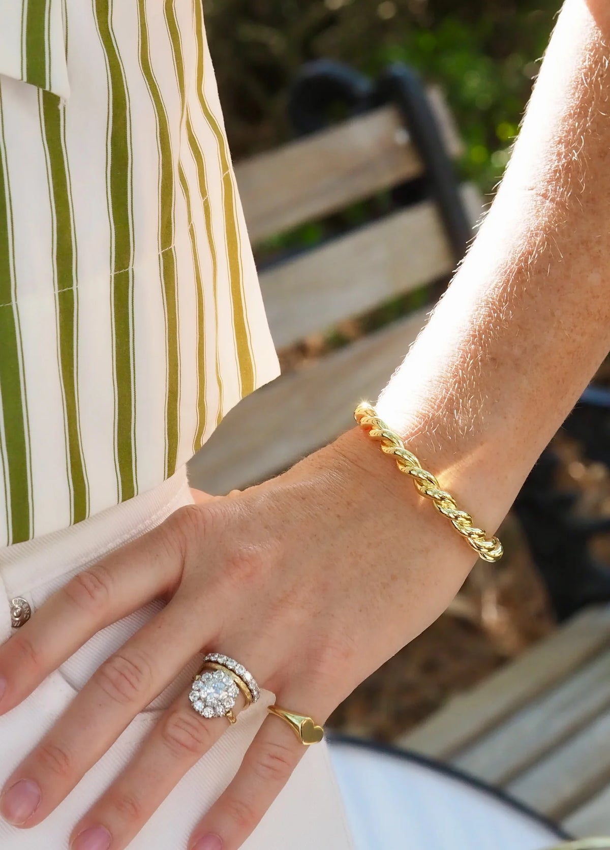 Goldbug Collection Large Rope Cuff