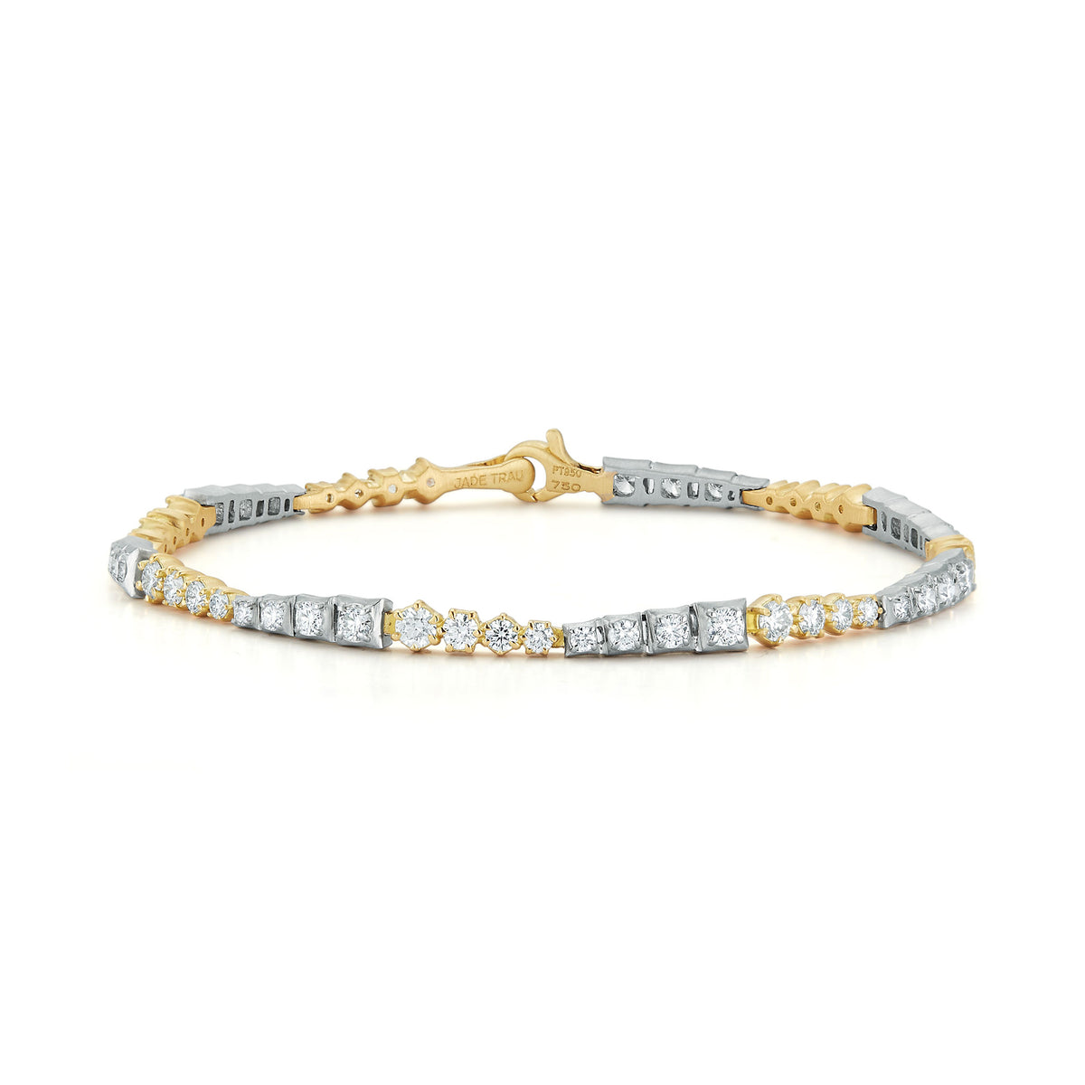 Jade Trau Harlow Two-Tone Diamond Tennis Bracelet
