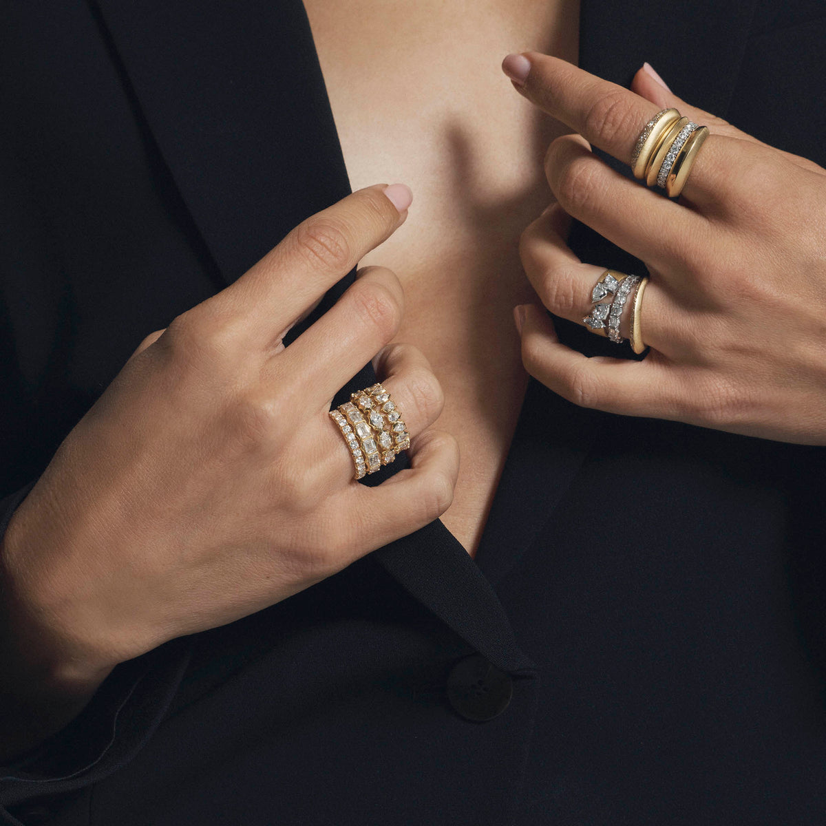 Jade Trau Maverick Eternity Band styled