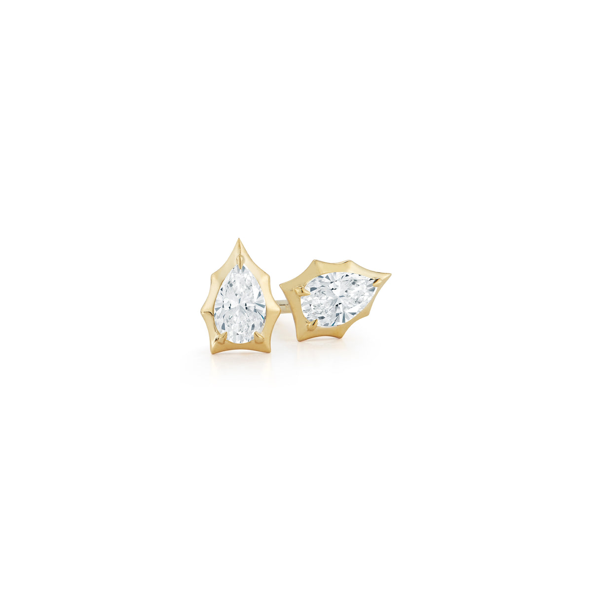 Jade Trau Envoy Pear-Shaped Diamond Stud Earrings