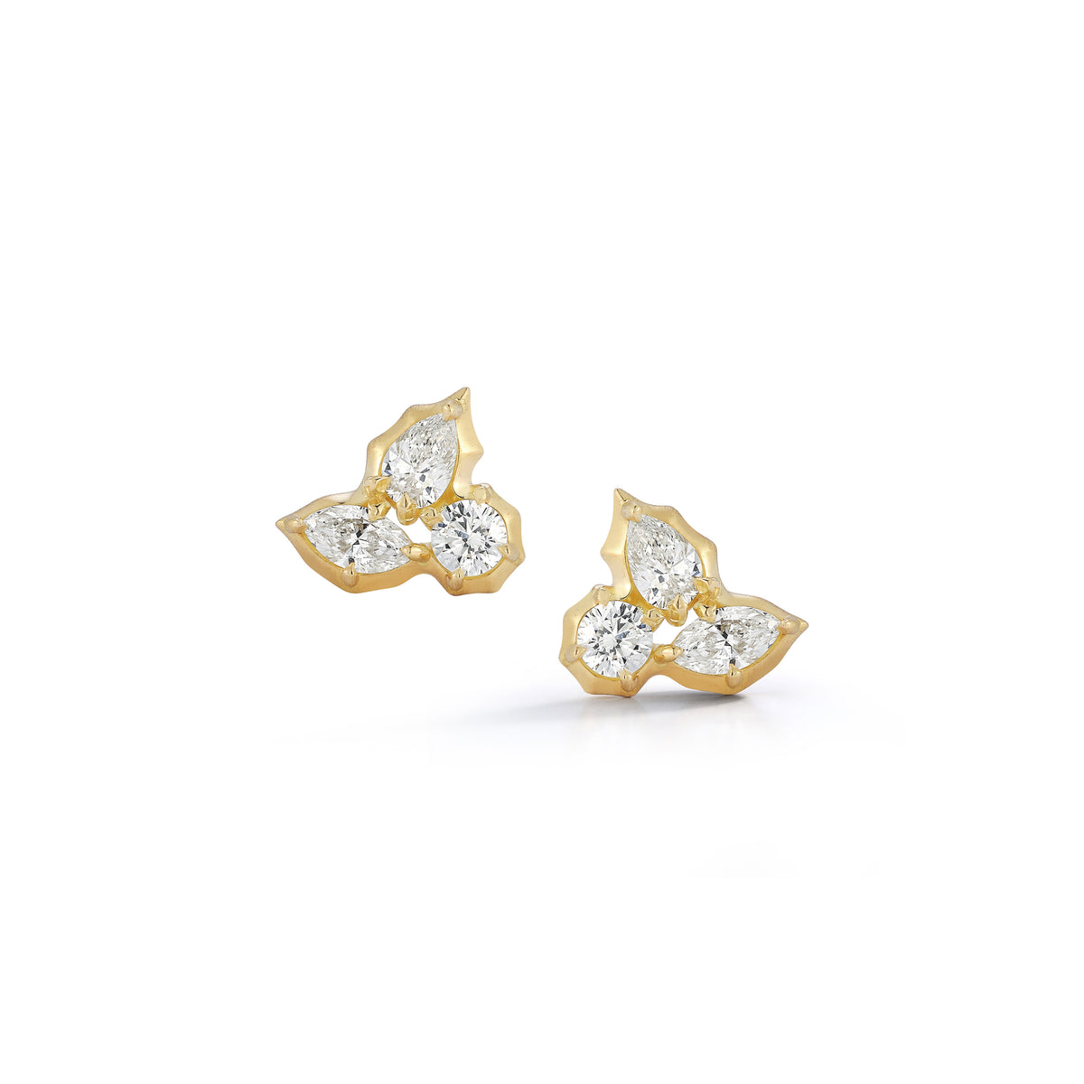 Jade Trau Poppy Cluster Stud Earrings