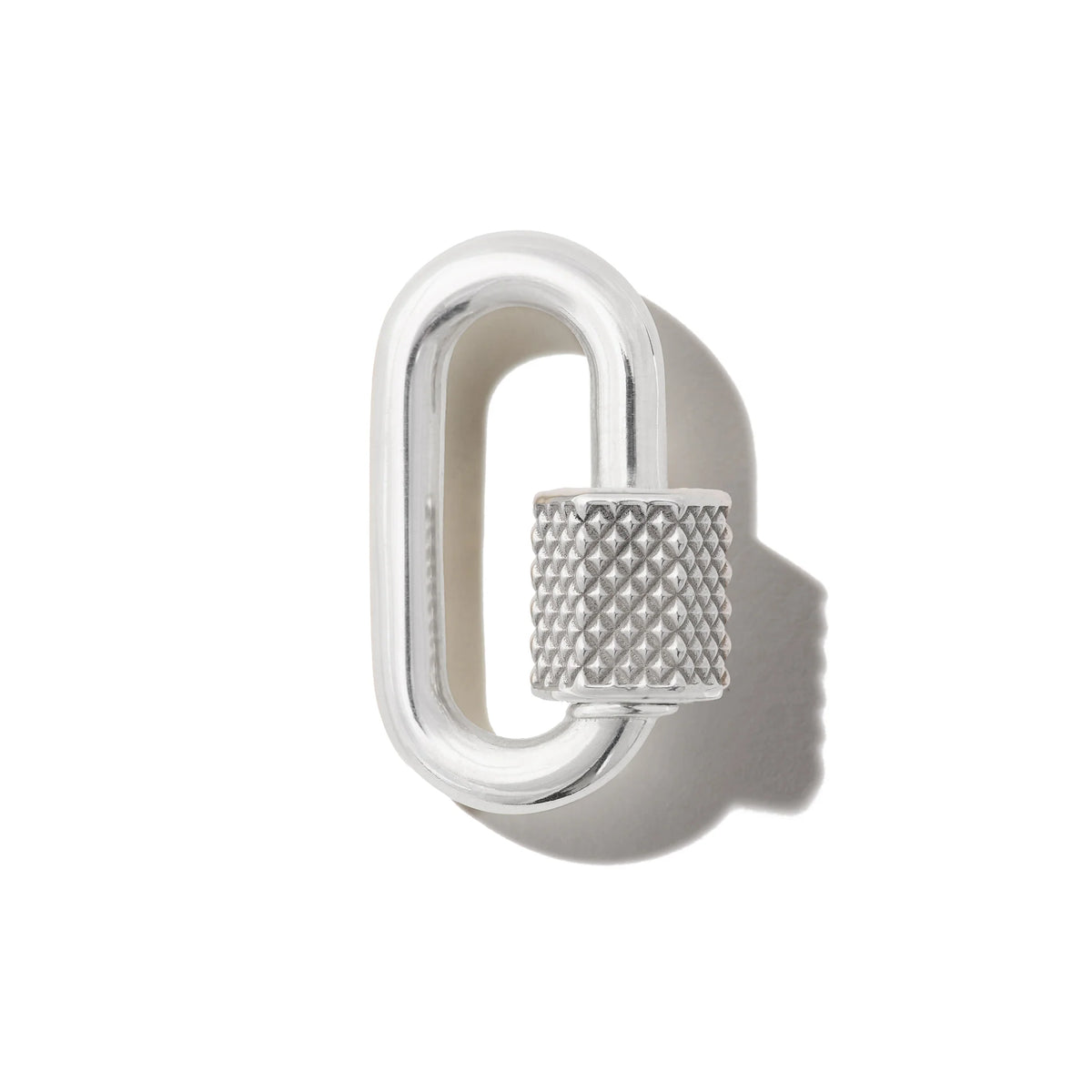 Marla Aaron Silver Knurled Chubby Medium Lock