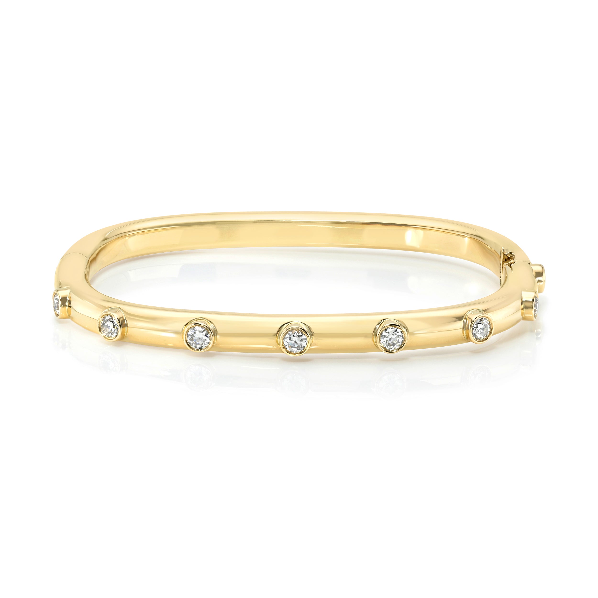 Single Stone Diamond Leda Bangle