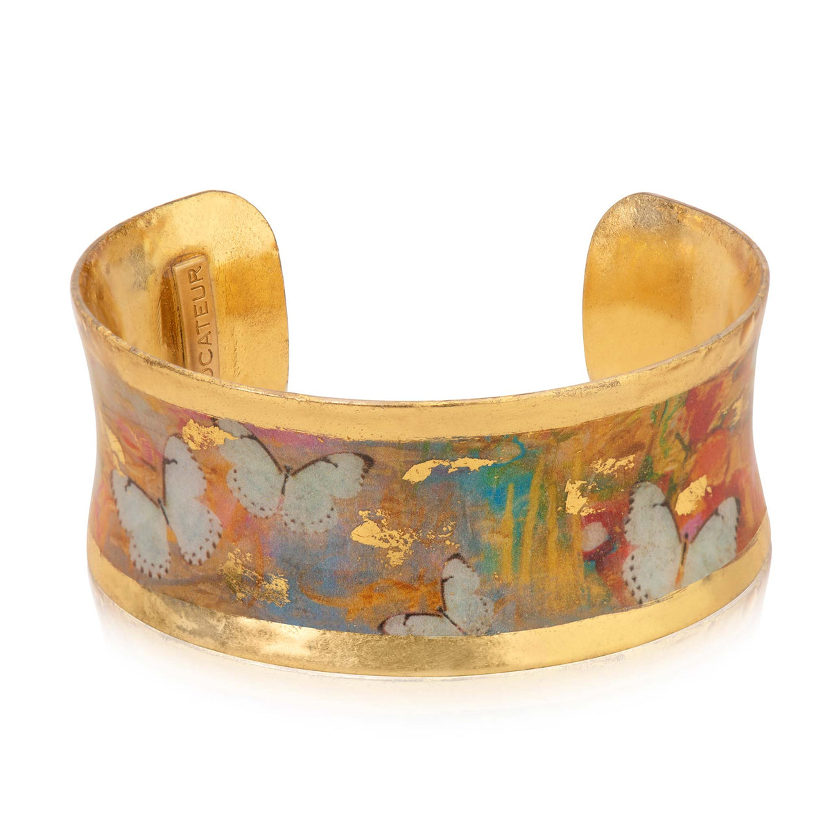 Evocateur Stealing Time 22K Gold Leaf Corset Cuff 1"