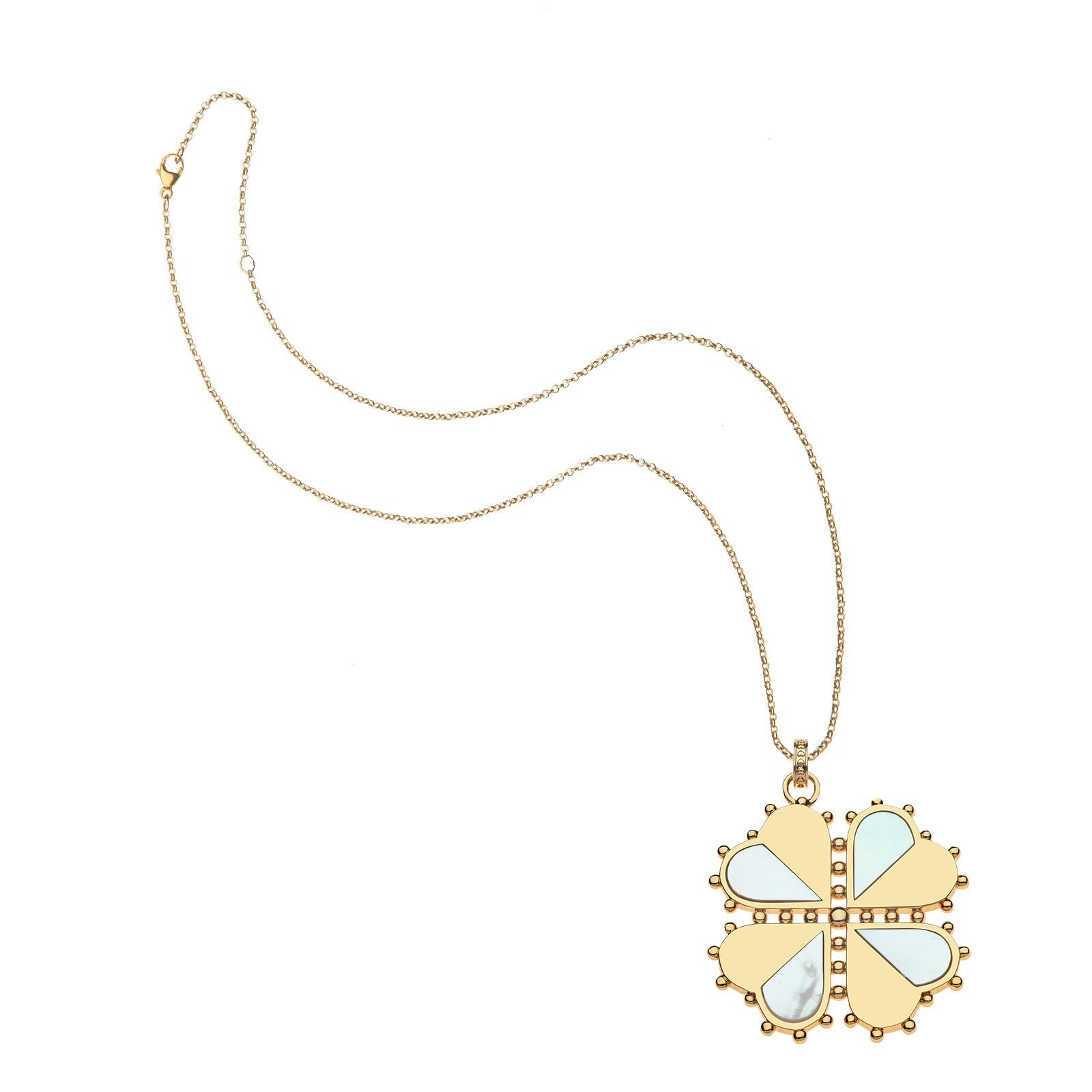 Jane Win LUCKY Half of My Heart Pendant Necklace