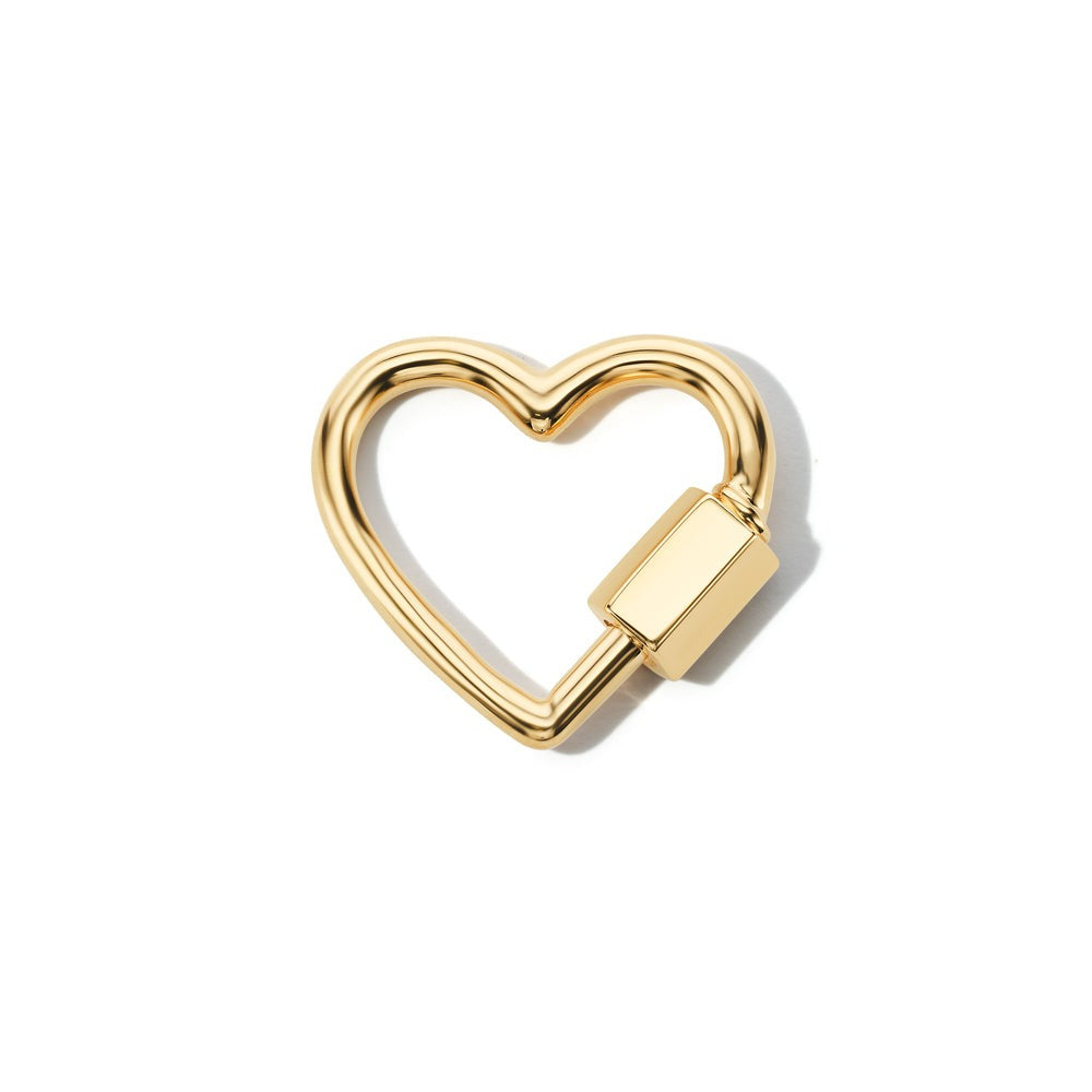 Marla Aaron 14K Yellow Gold Baby Heart Lock