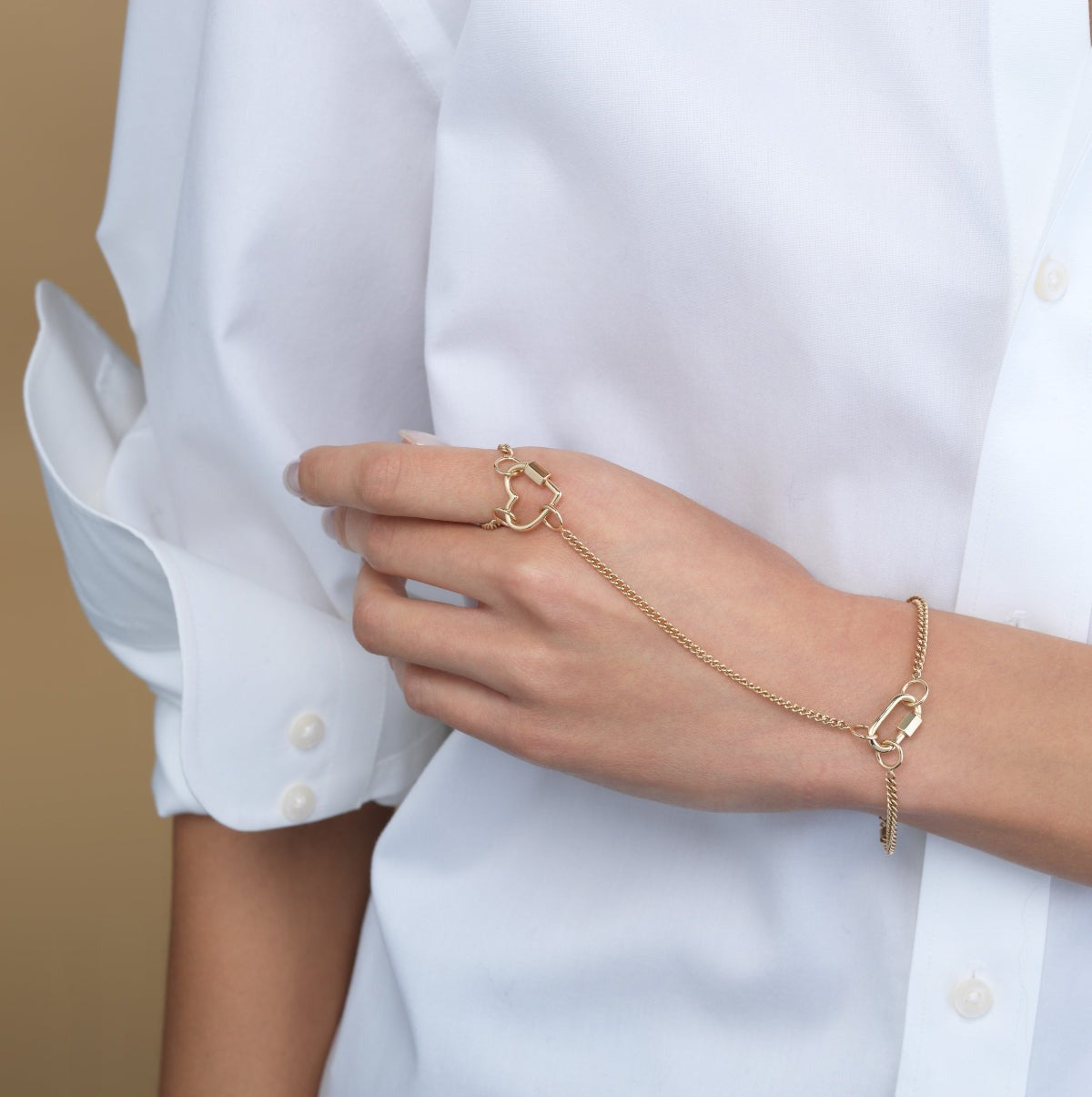 Marla Aaron 14K Yellow Gold Baby Heart Lock