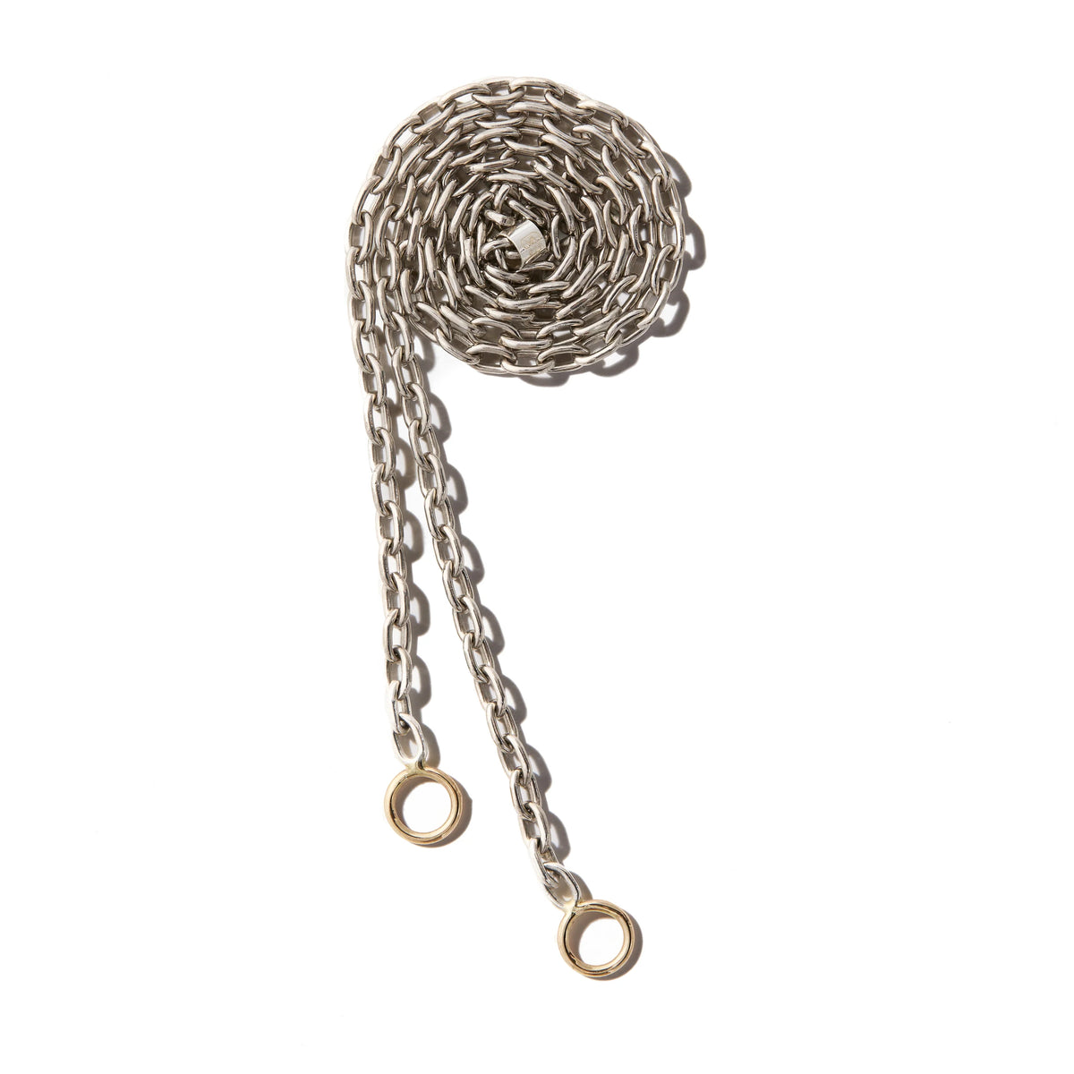 Marla Aaron Silver Pulley Chain Necklace