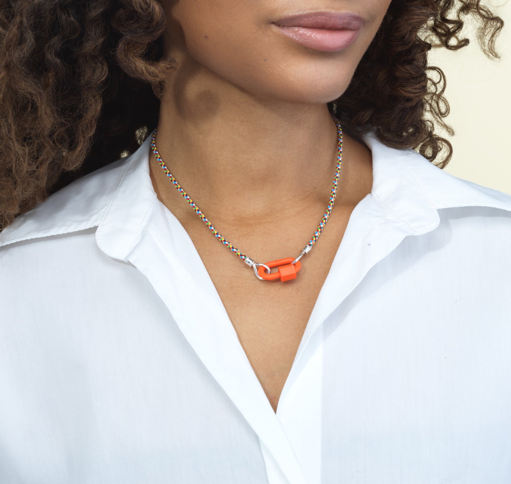 Marla Aaron Tacky Orange Rubber Chubby Medium Lock