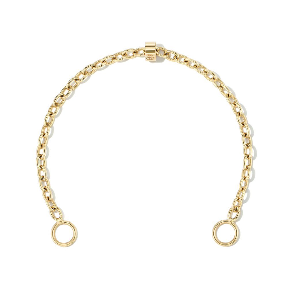 Marla Aaron 14K Yellow Gold Pulley Chain Bracelet 6.5"