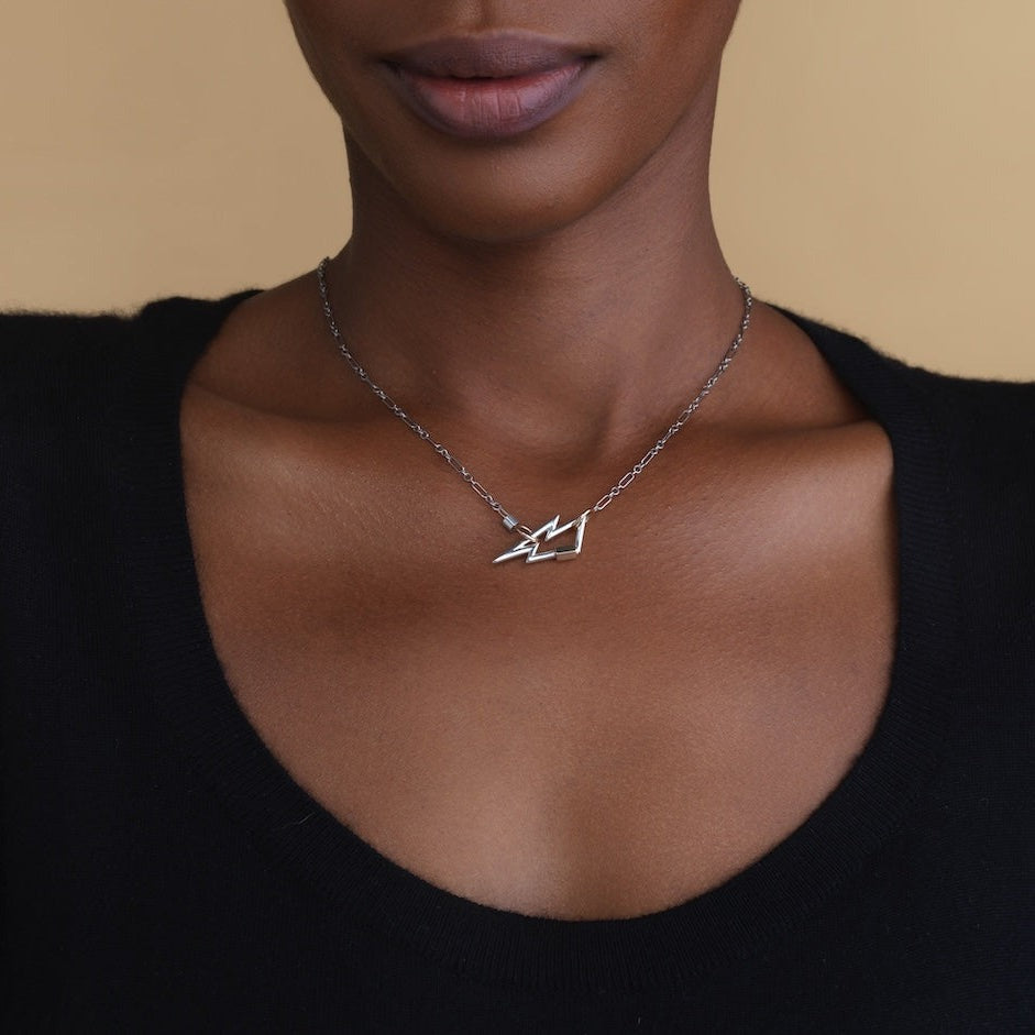 Marla Aaron Silver Old World Chain Necklace 16"