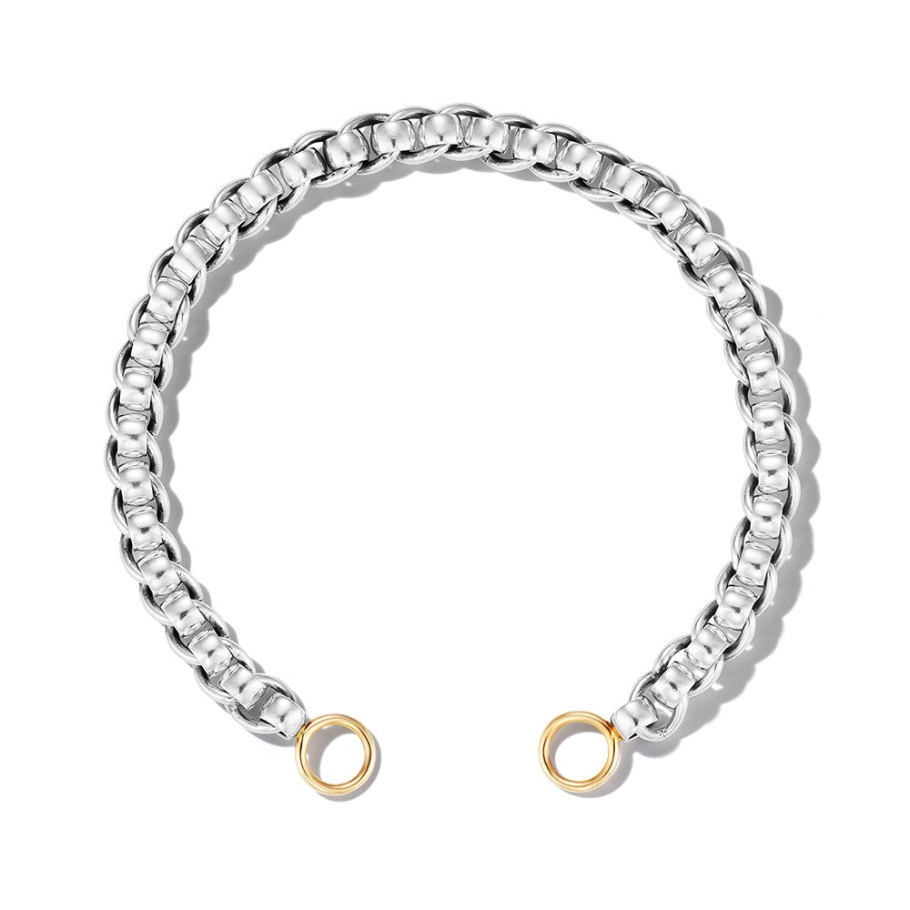 Marla Aaron Silver Rolling Curb Chain Bracelet