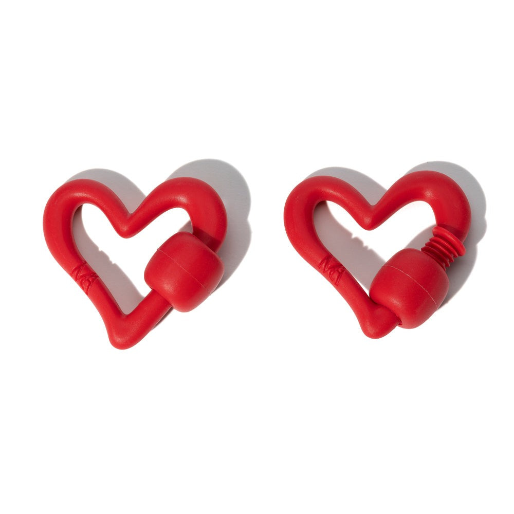 Marla Aaron Red Rubber Freeform Heart Lock