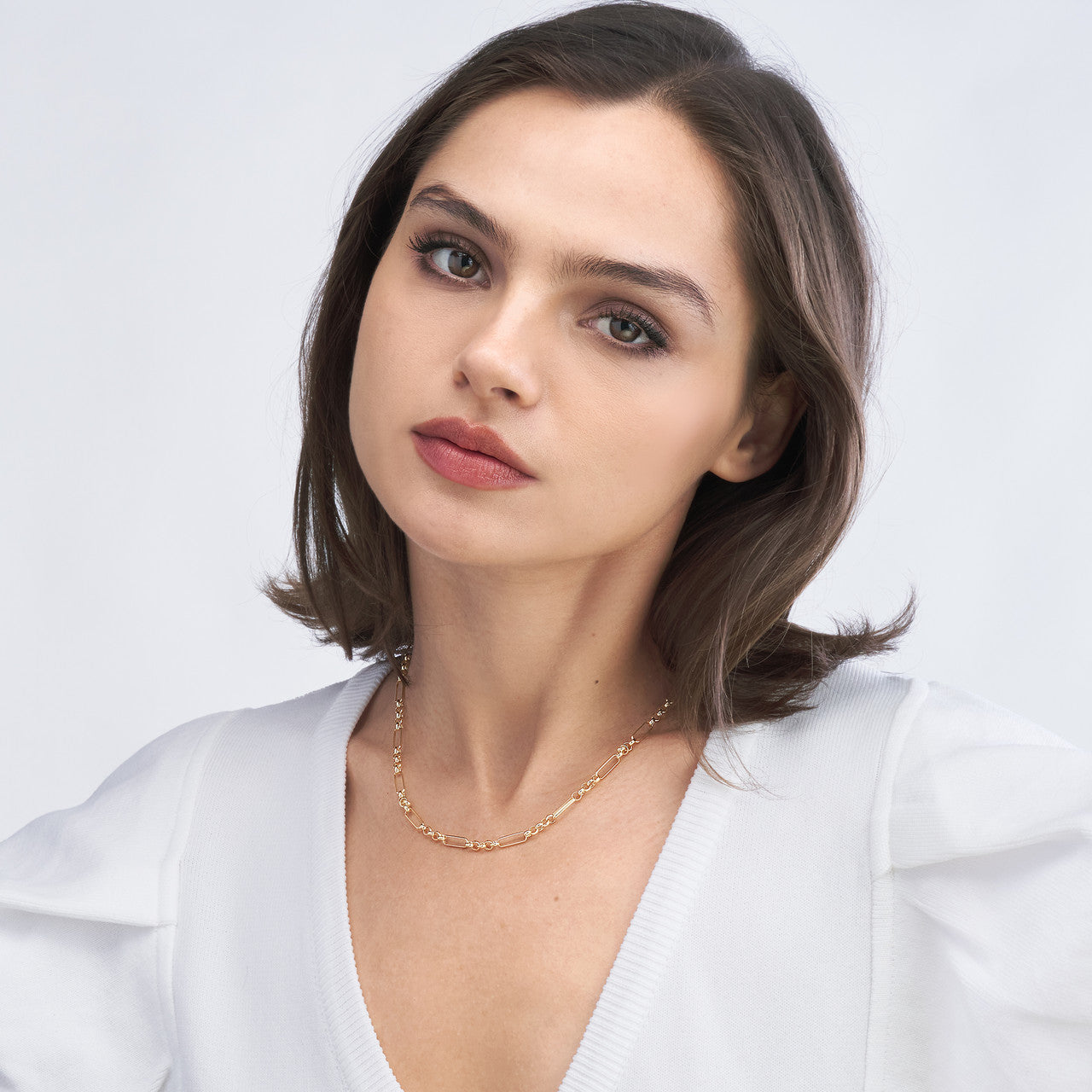 14K Yellow Gold 3.95mm Hollow Rolo Chain Necklace