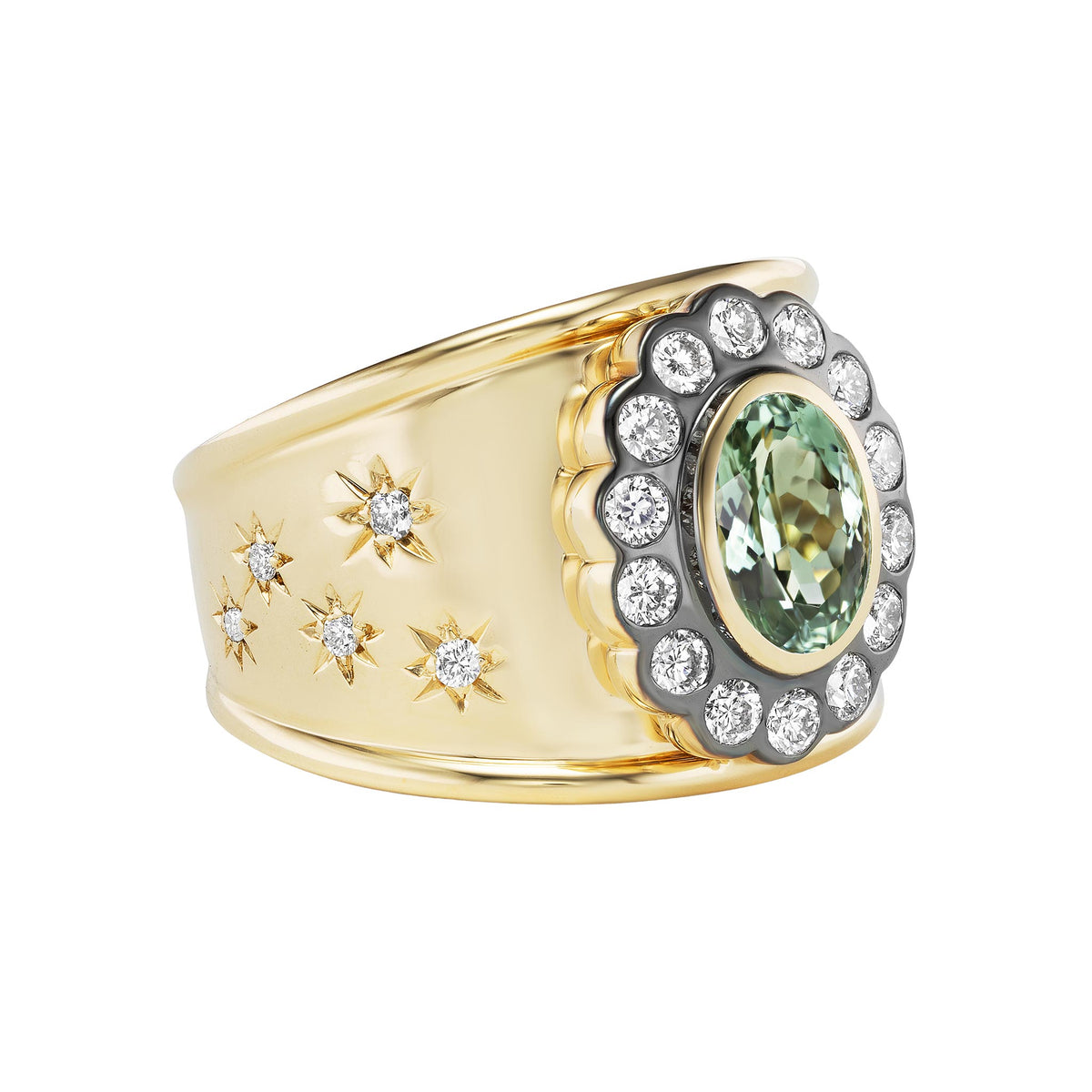 Marlo Laz Green Tourmaline Ali Cigar Band