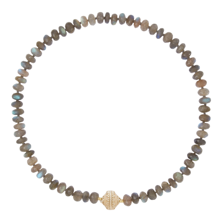 Clara Williams Labradorite Rondelle Necklace
