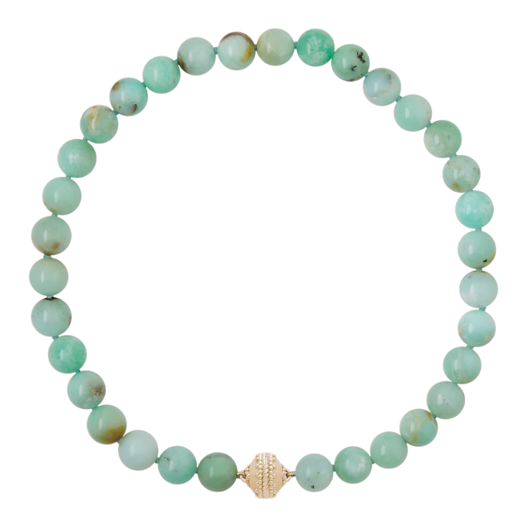 Clara Williams Victoire Chrysoprase 12mm Necklace