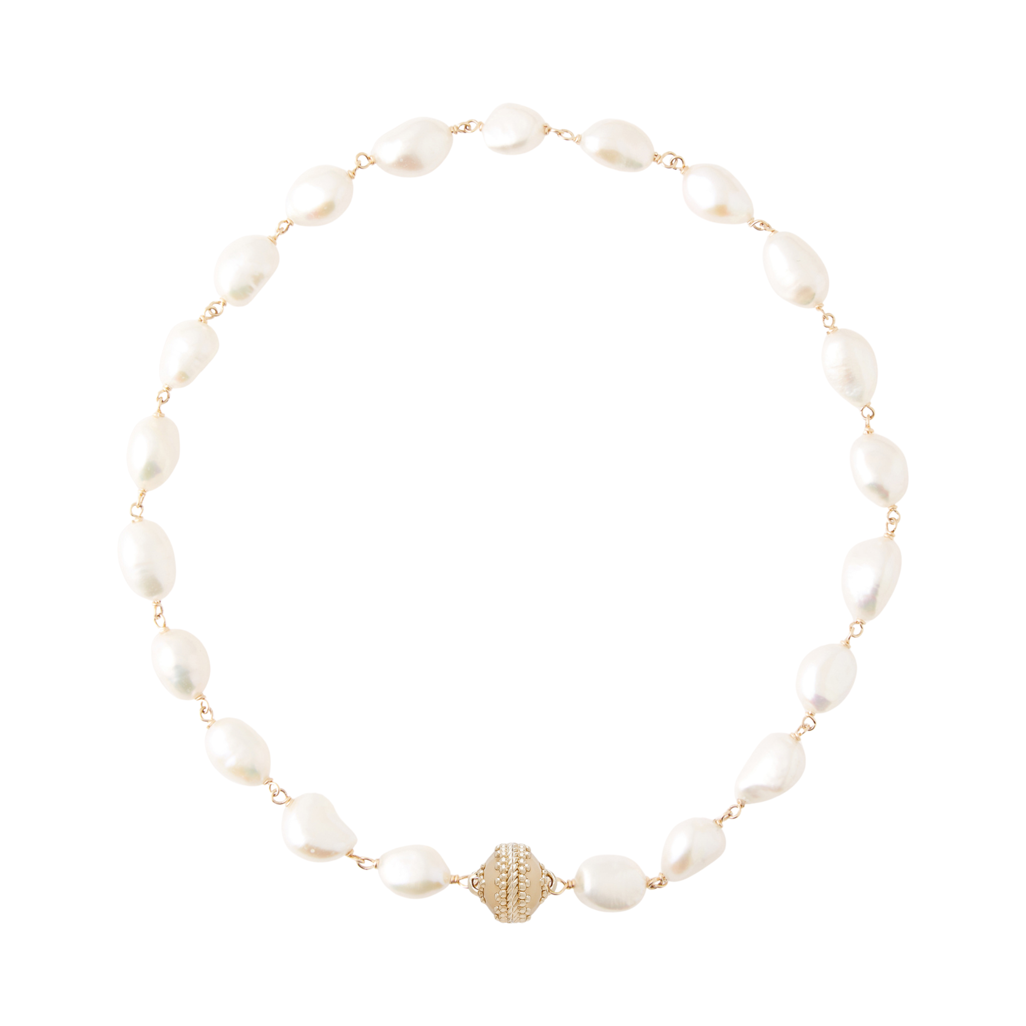 Clara Williams Baroque Pearl Caspian Necklace