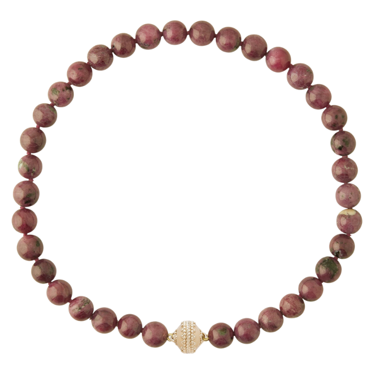 Clara Williams Victoire 11mm Ruby Zoisite Necklace