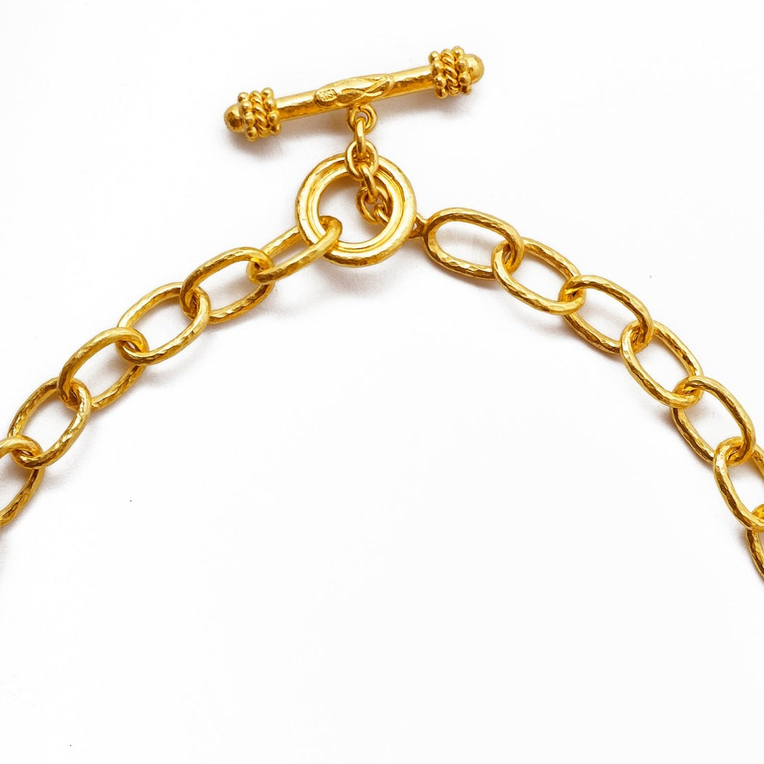 Elizabeth Locke Small “Volterra” Chain Link Necklace