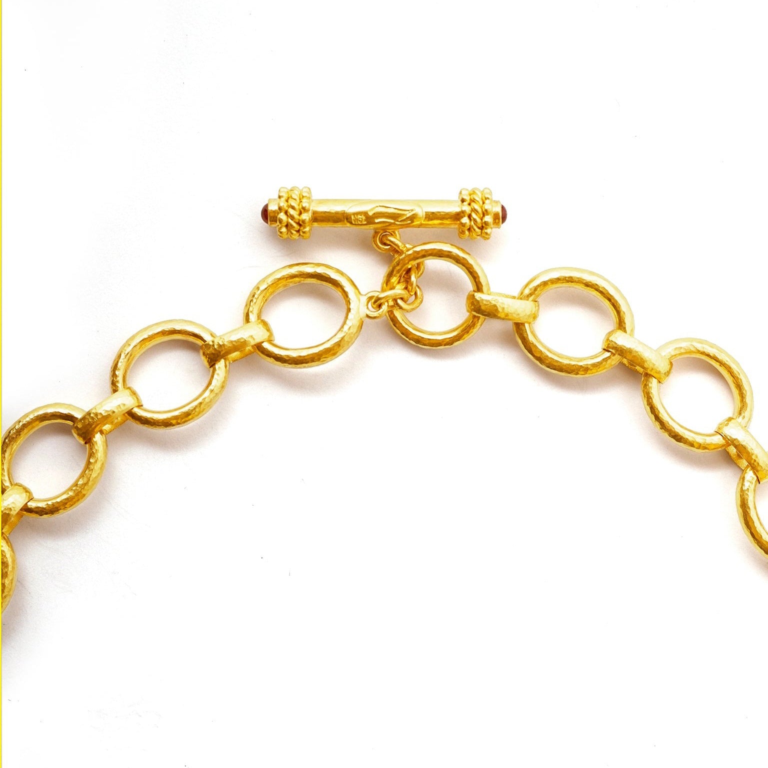 Elizabeth Locke 'Smooth' Link Necklace 17"