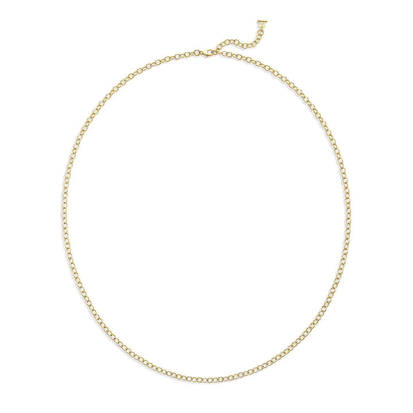 Temple St. Clair Extra Small Oval Chain Necklace 24 inch