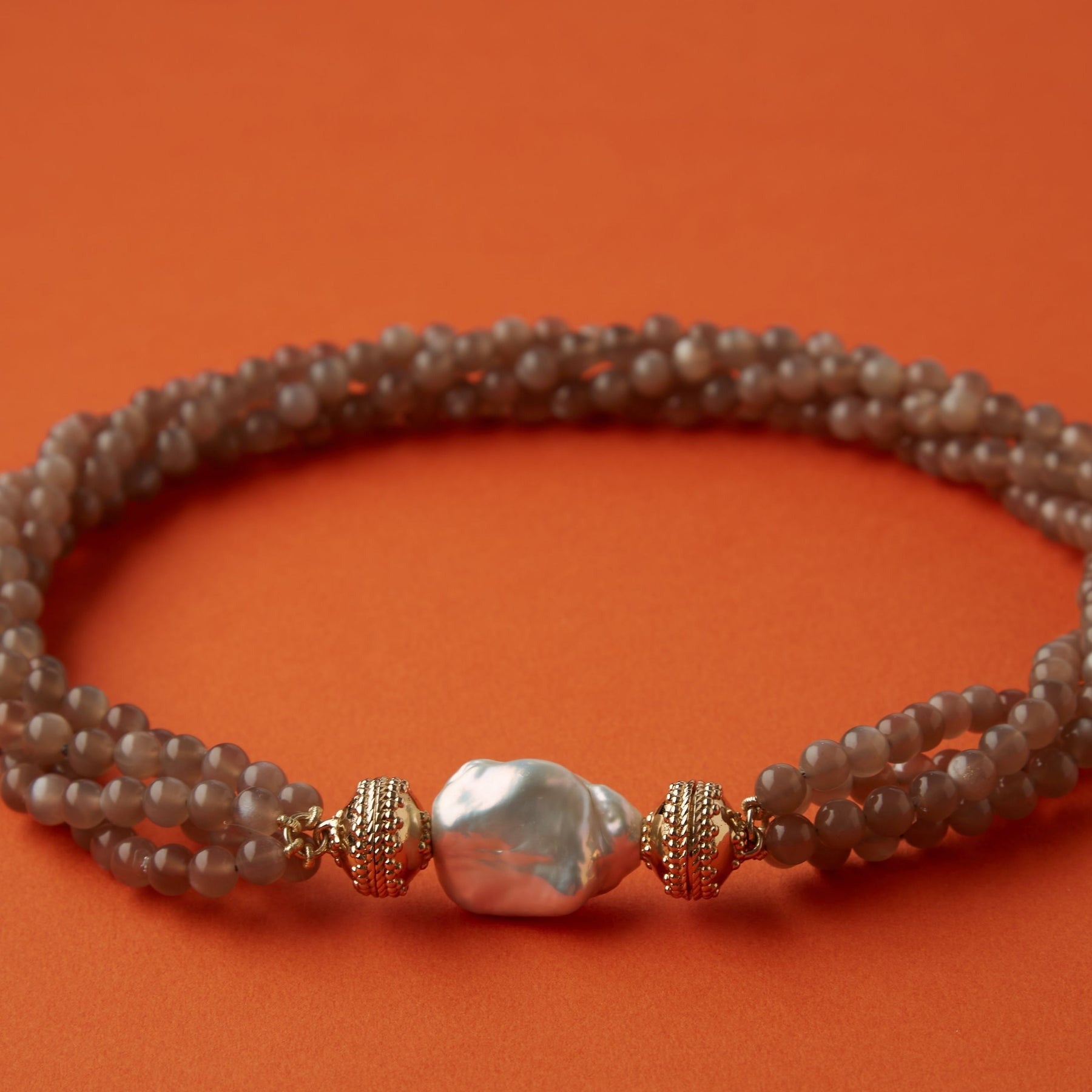 Clara Williams White Baroque Pearl Centerpiece