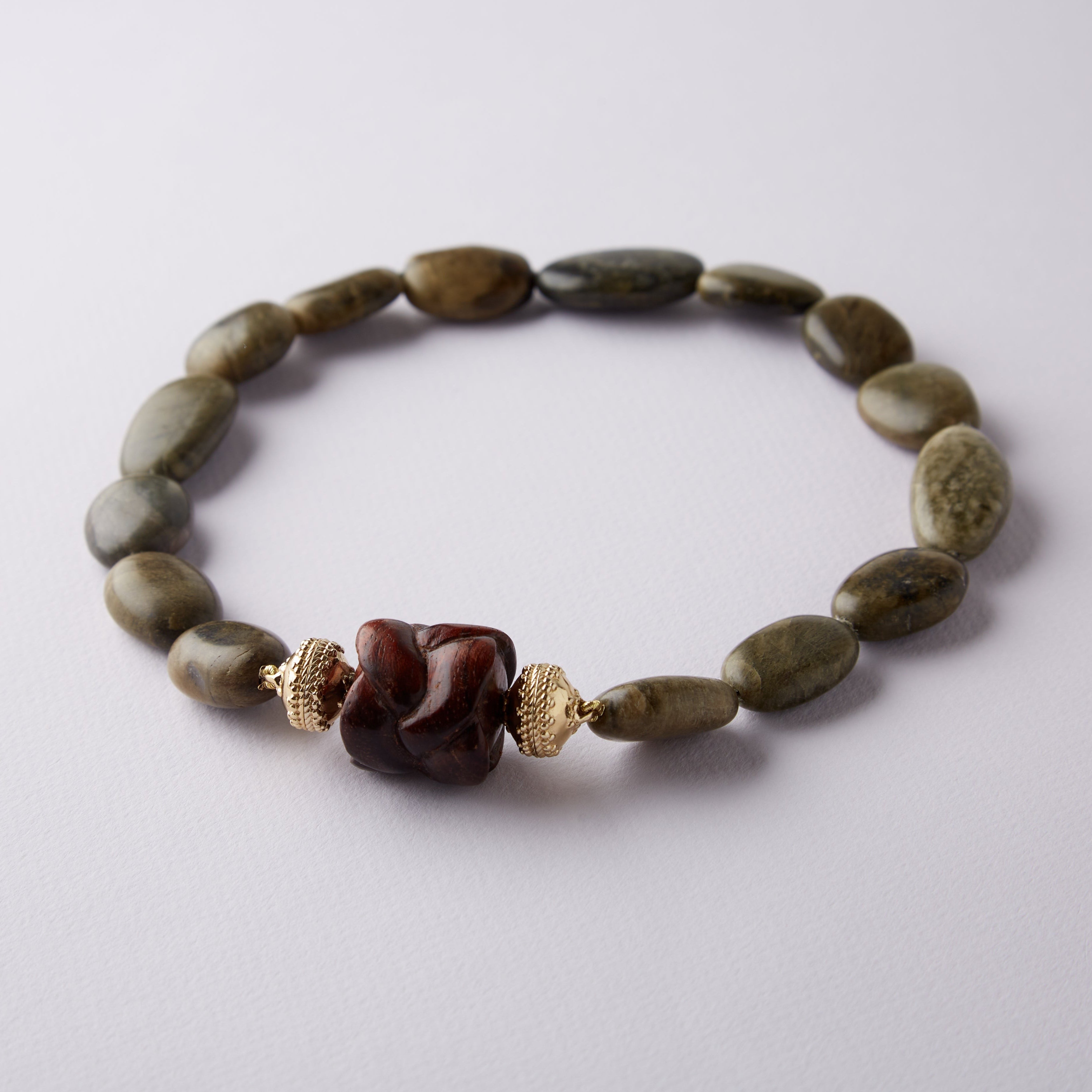 Clara Williams Basket Weave Saddle Brown Centerpiece