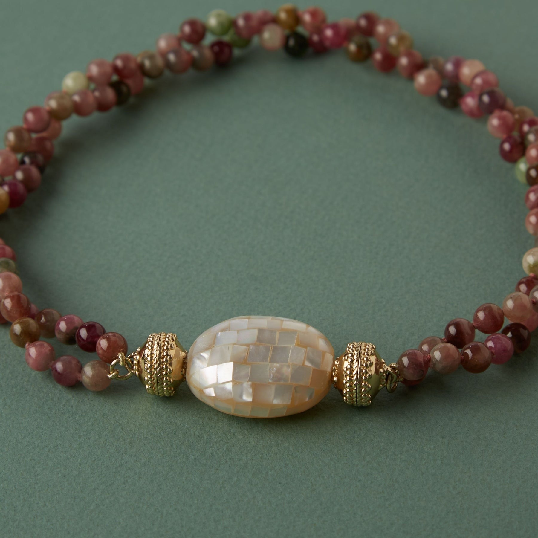 Clara Williams Large Mosaic Pearl Centerpiece