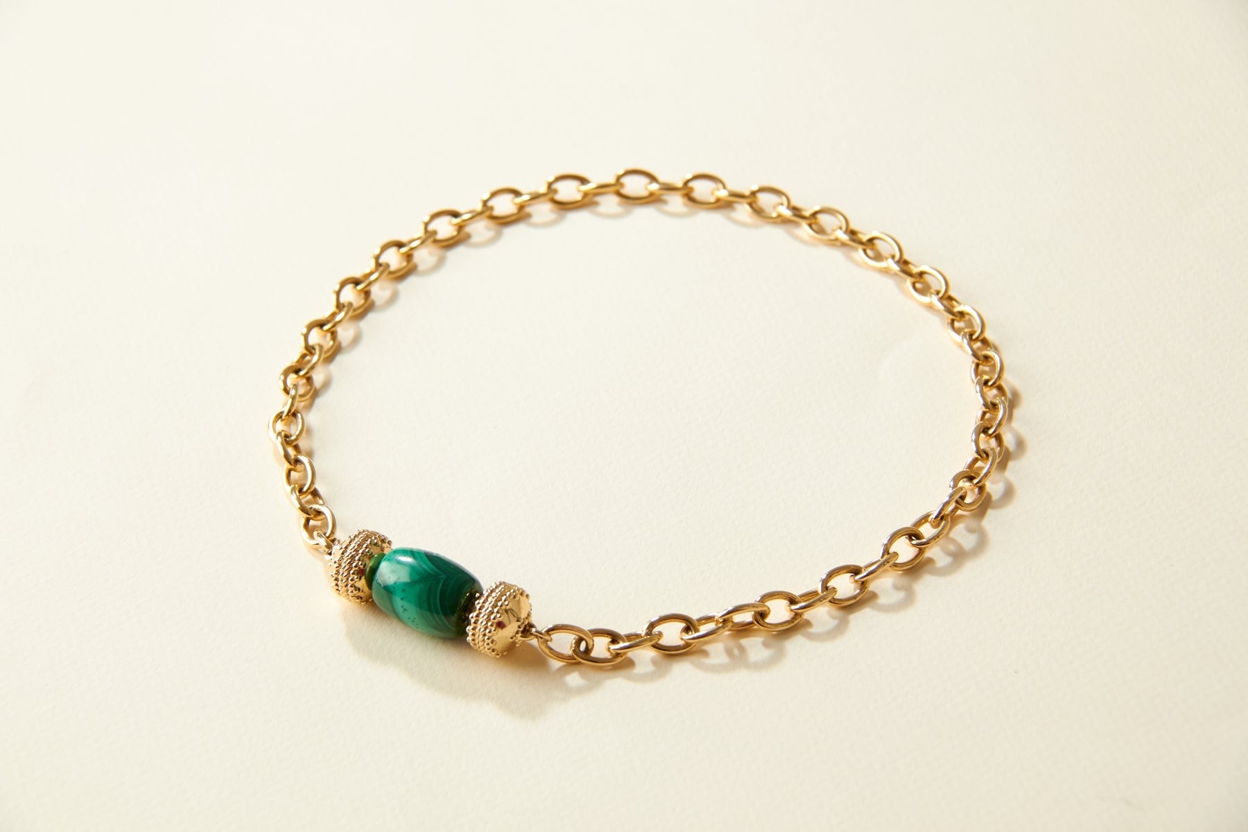 Clara Williams Green Malachite Barrel Centerpiece