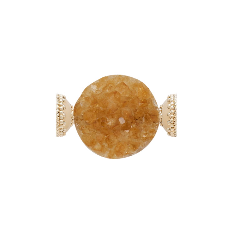Clara Williams Citrine Druzy Centerpiece