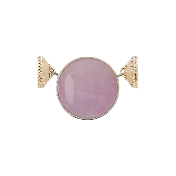 Clara Williams Round Kunzite Cabochon Centerpiece