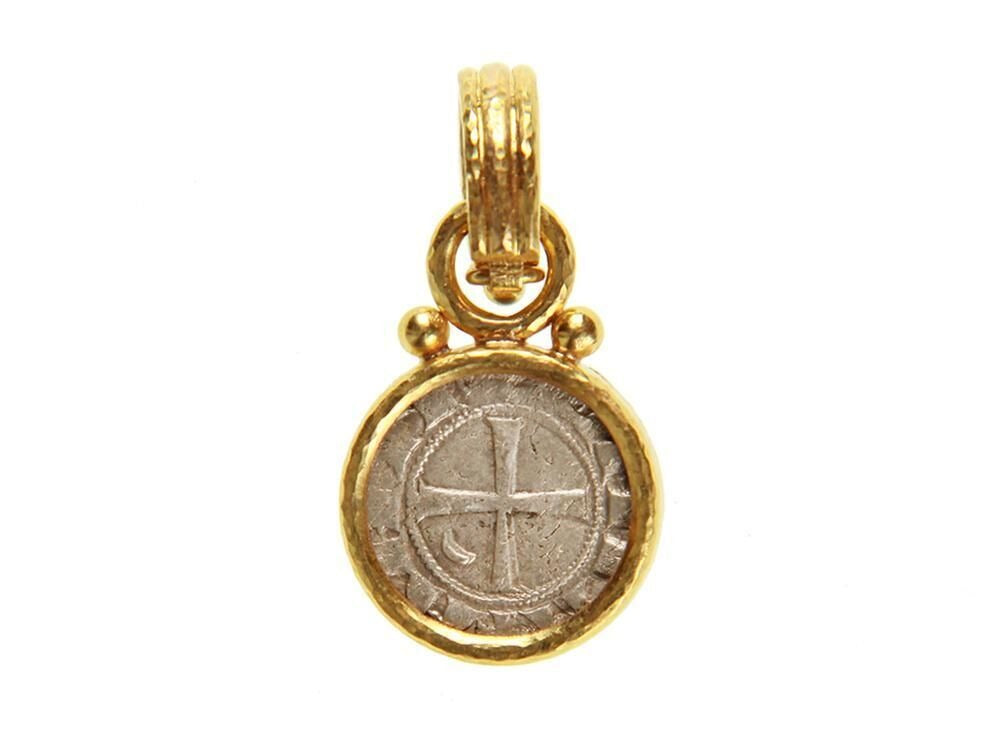 Elizabeth Locke Ancient Silver “Crusader” Coin Pendant