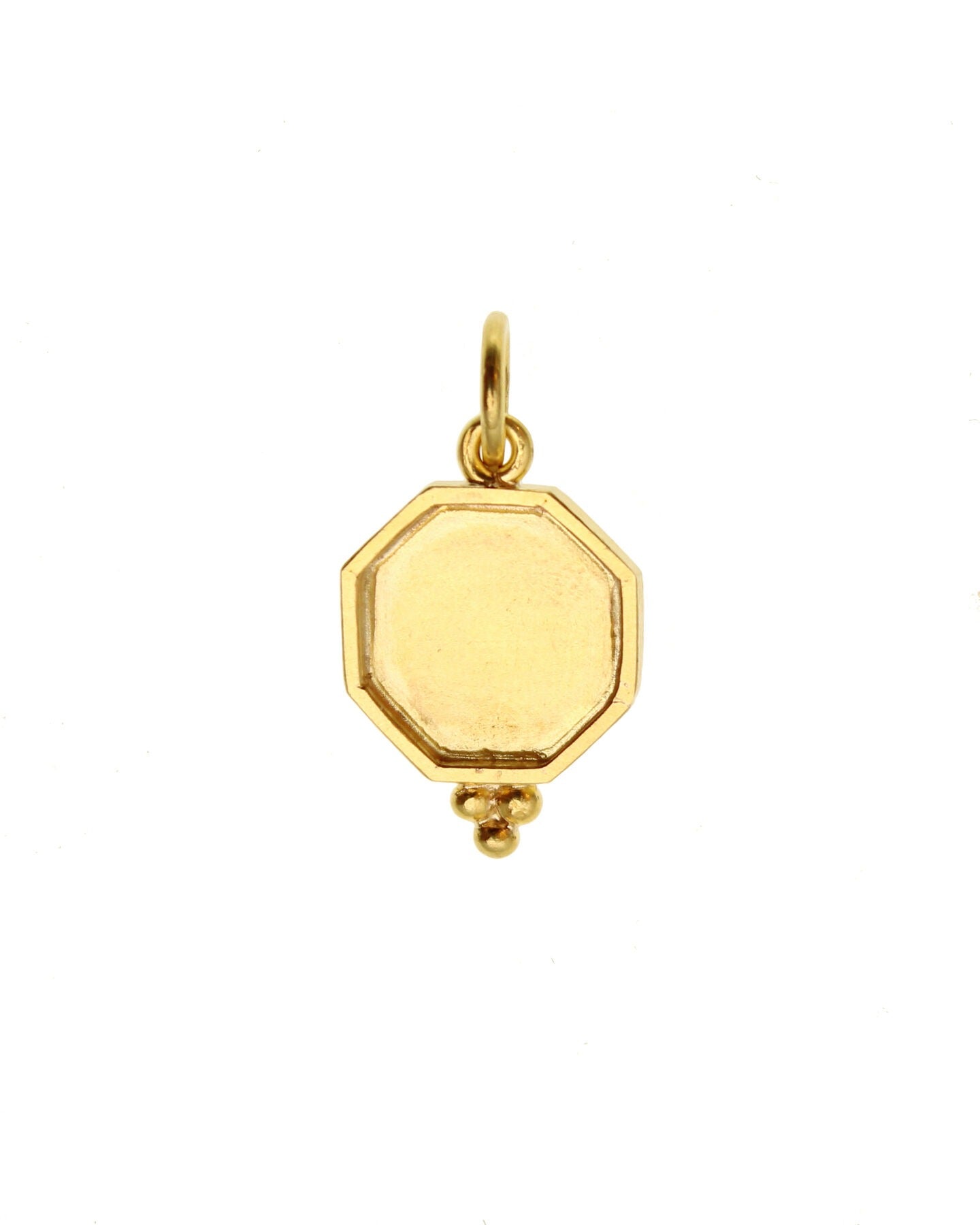 Elizabeth Locke Gold Octagonal “Lion” Pendant
