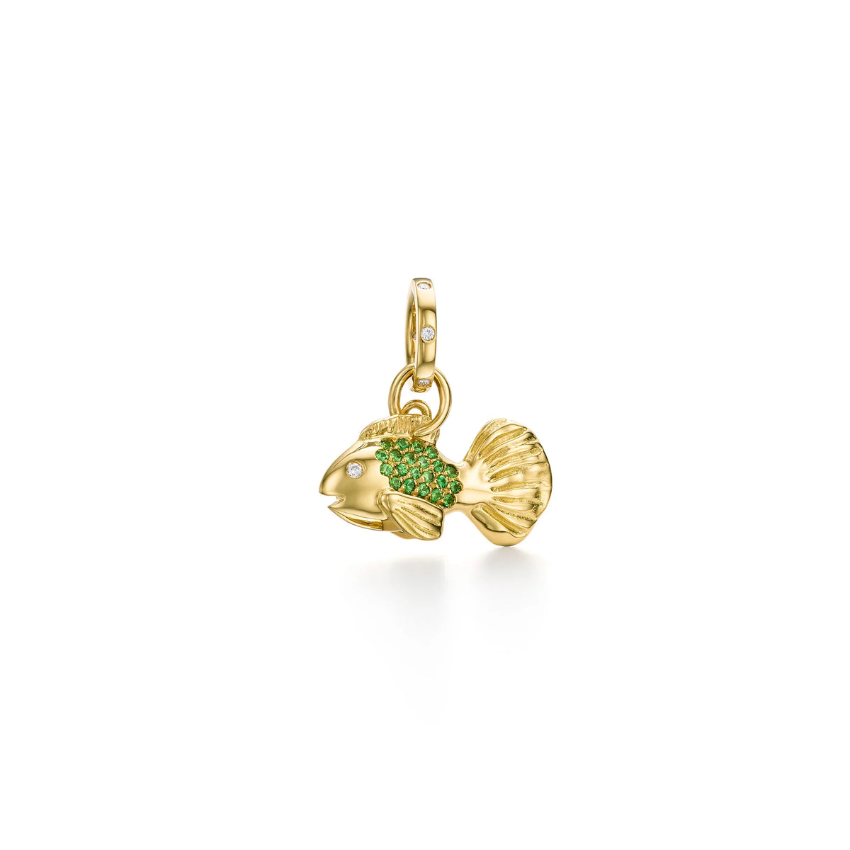 Temple St. Clair Tsavorite Pavé Fish Pendant